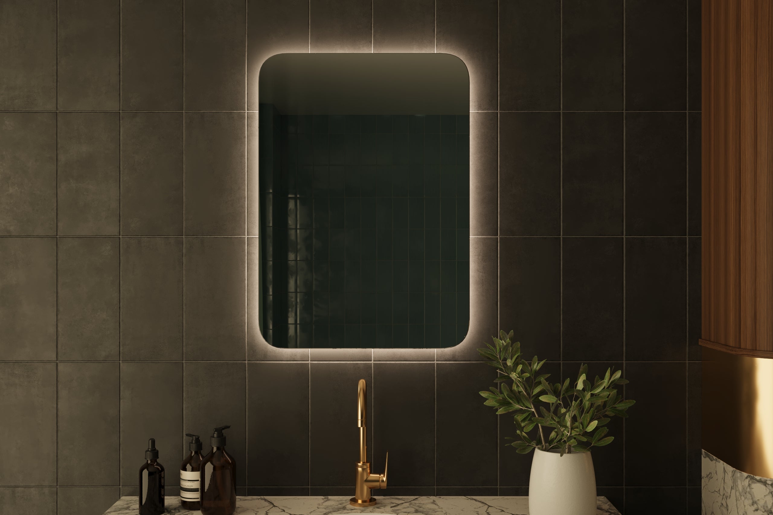 Wandspiegel Grace 50x70 cm mit LED