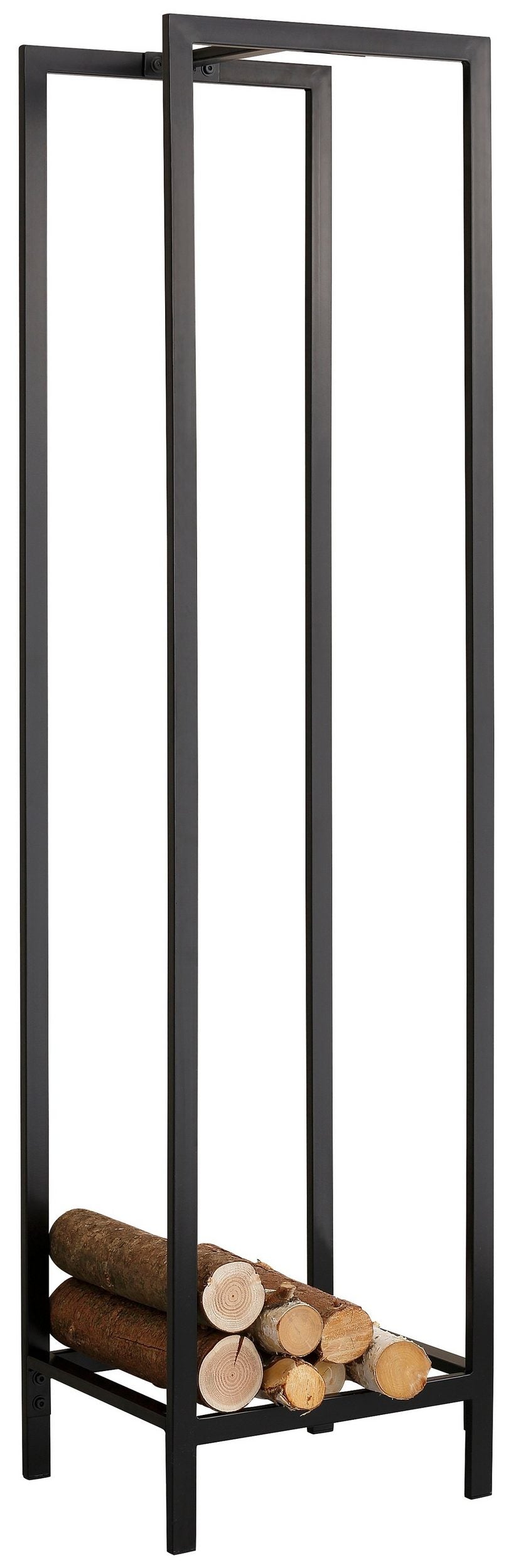 Kaminholzregal Metall Schwarz