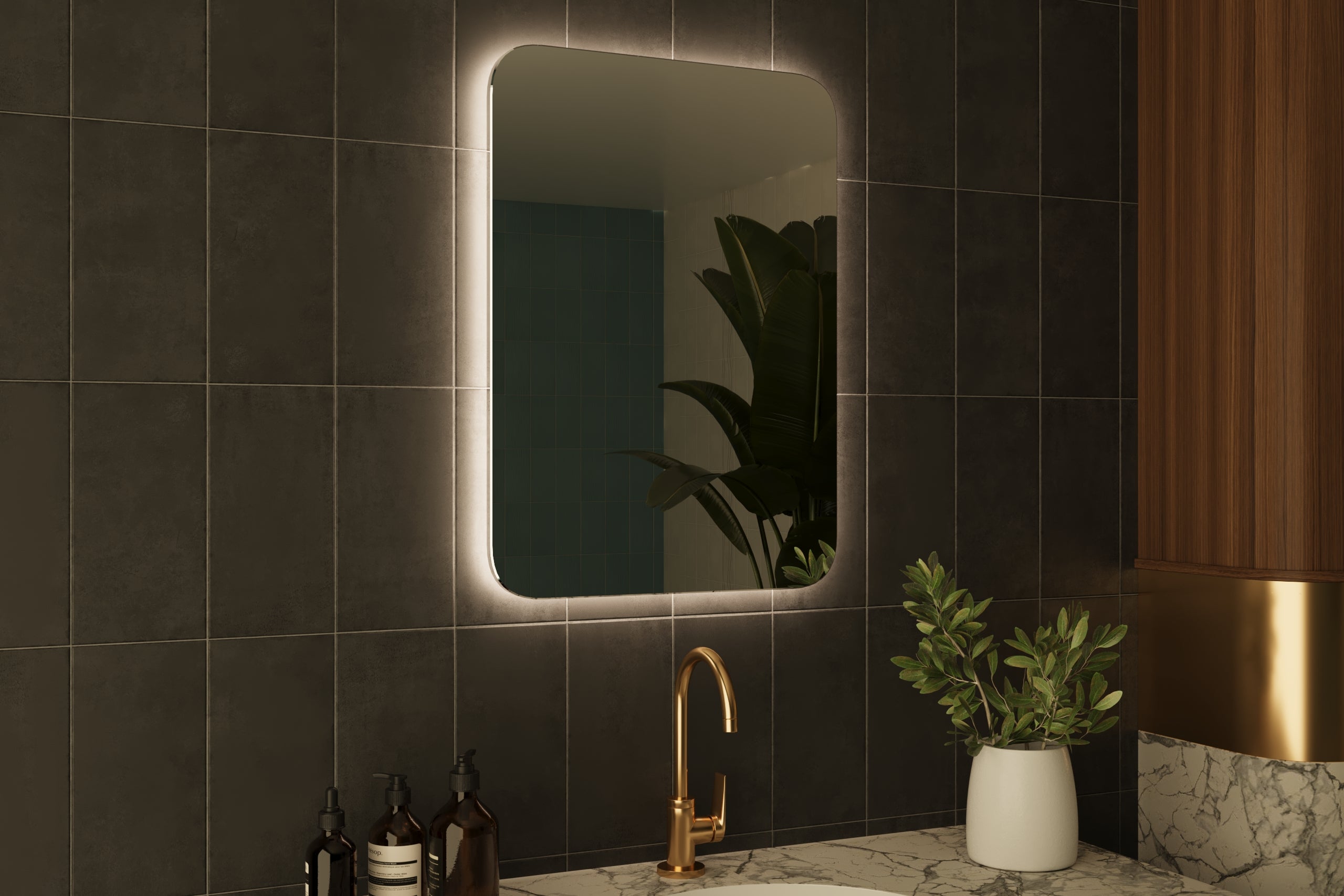 Wandspiegel Grace 50x70 cm mit LED