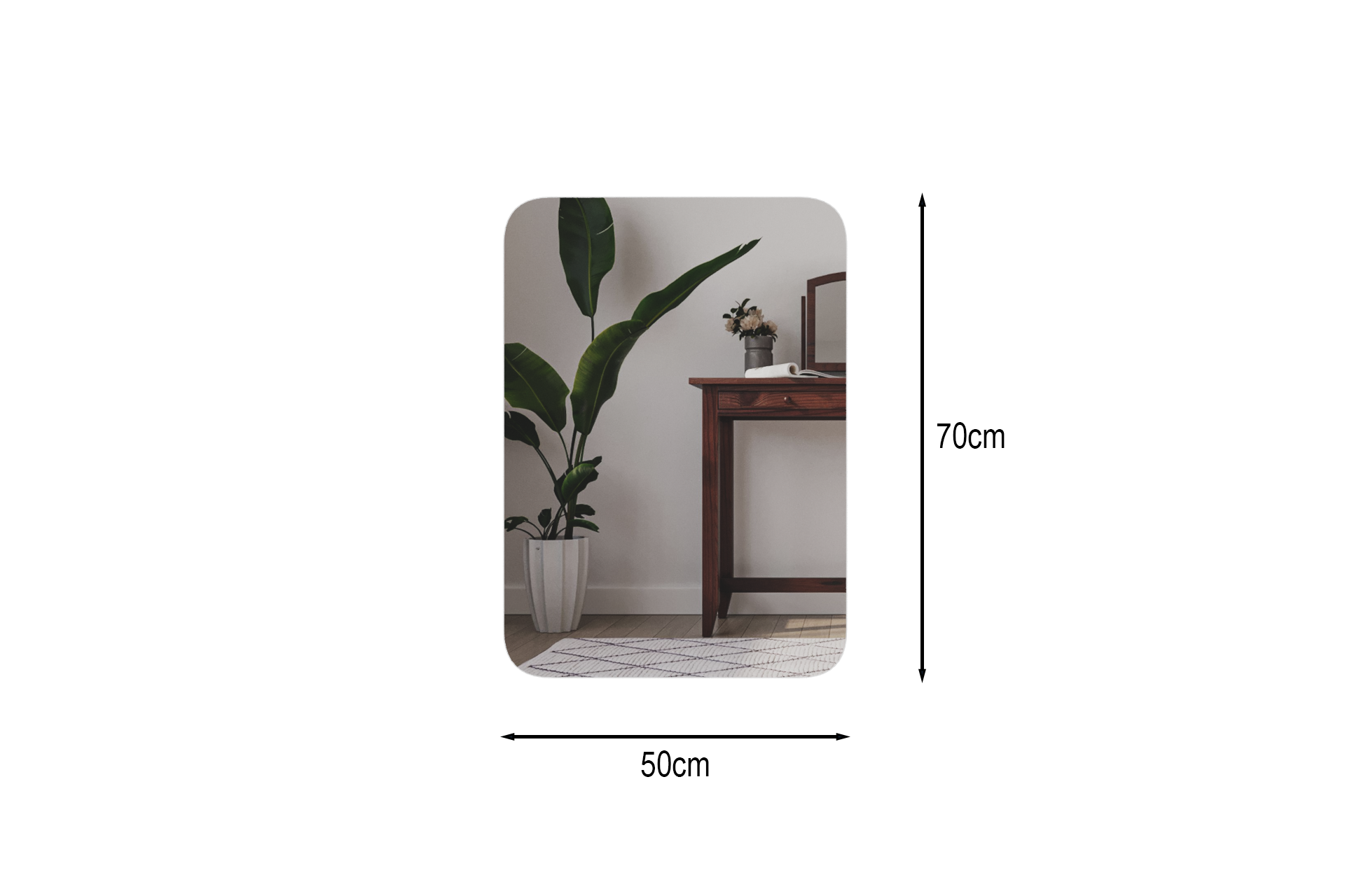 Wandspiegel Grace 50x70 cm mit LED