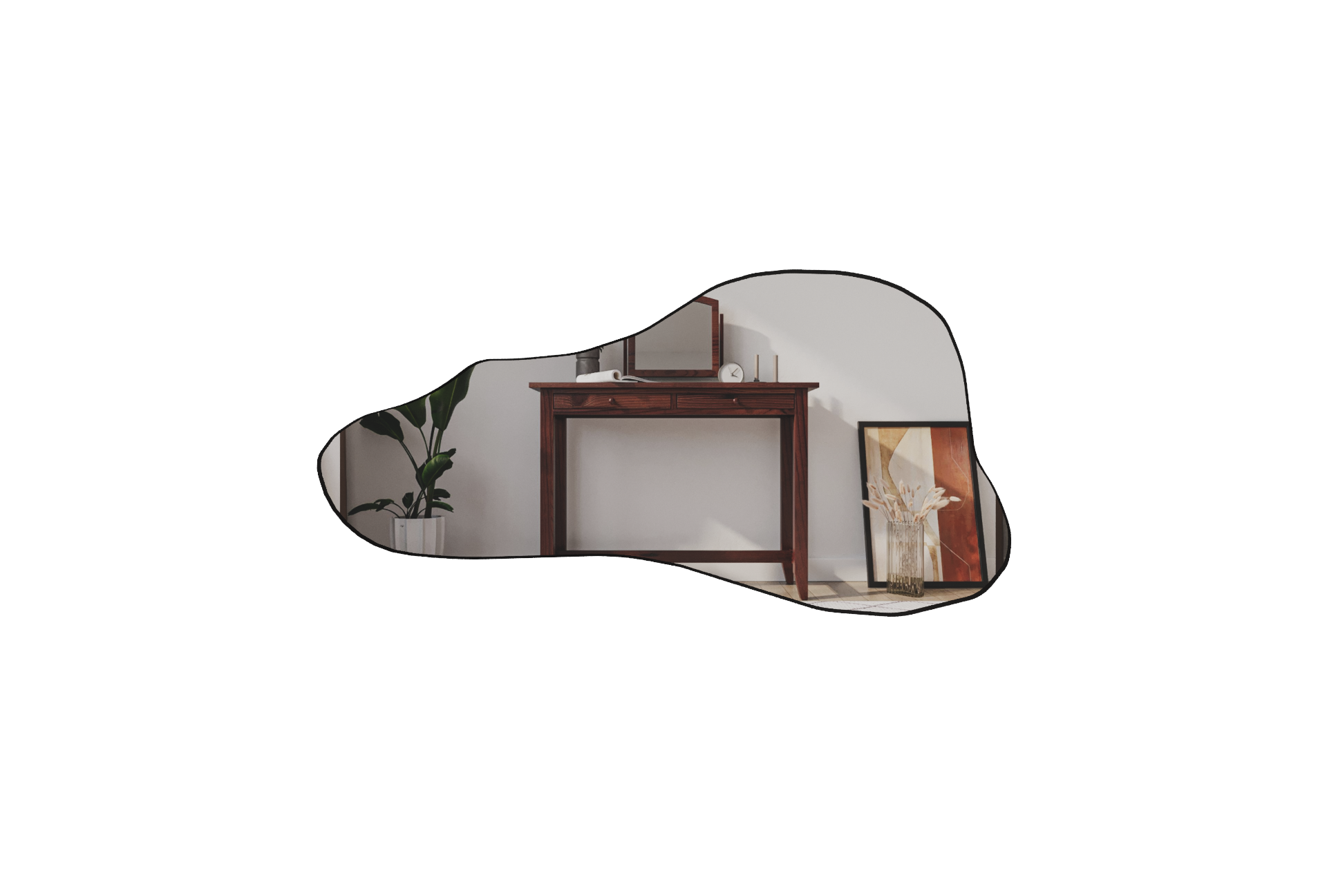 Wandspiegel Delight Schwarz 60x120 cm