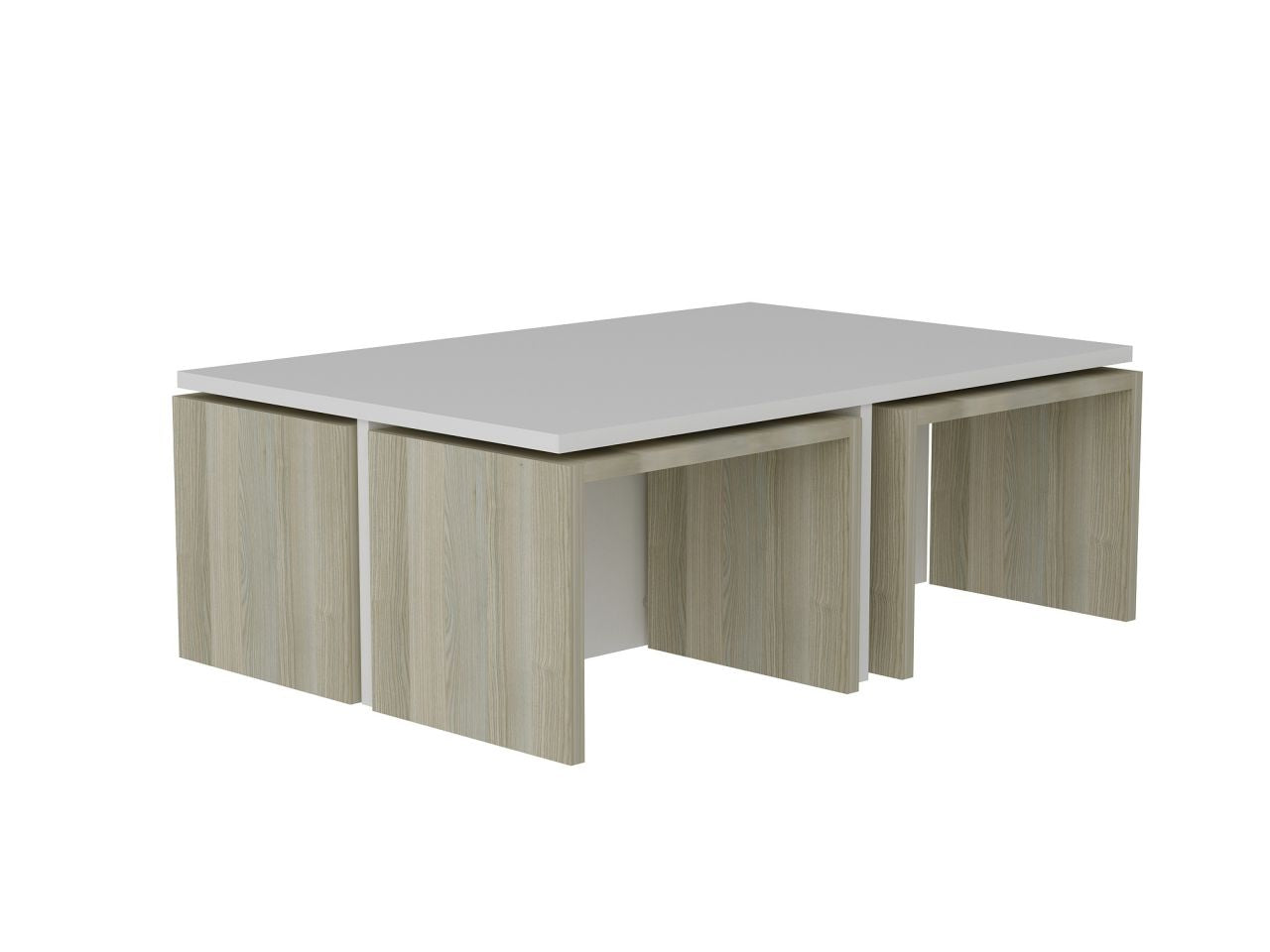 Couchtisch Chest Weiß Cordoba