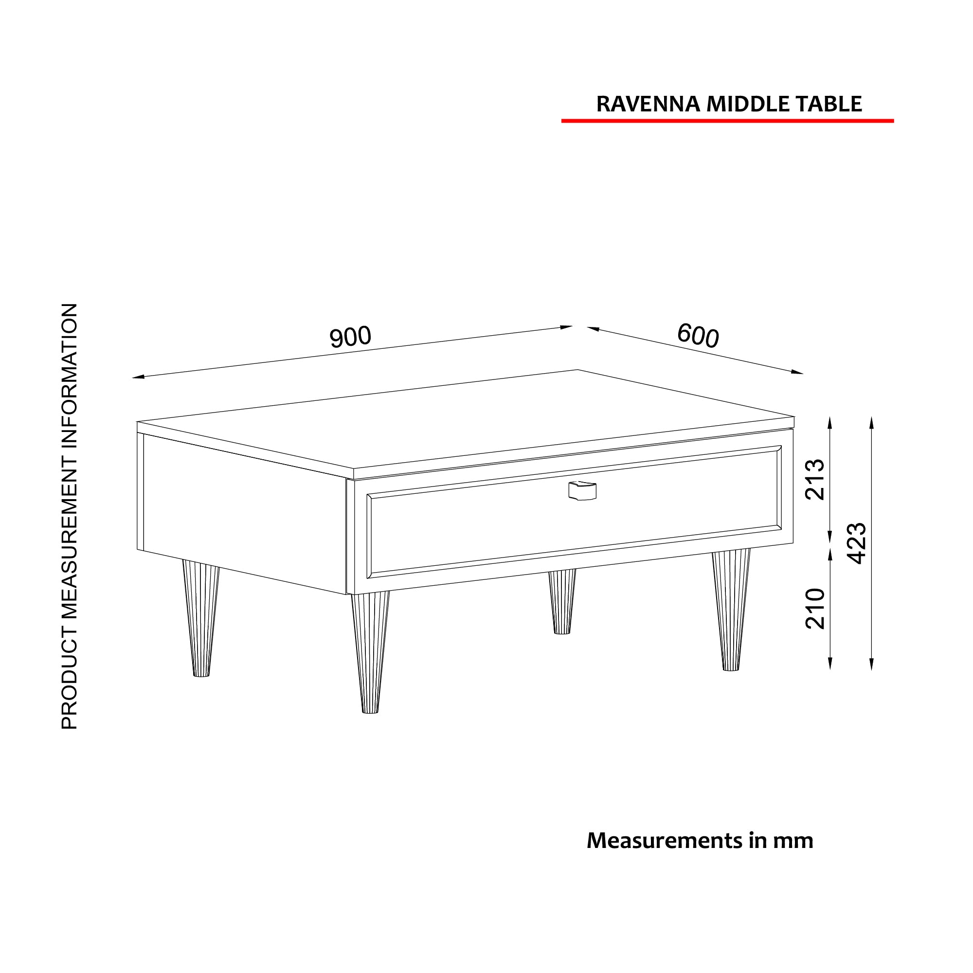 Couchtisch Ravenna Weiß Marmor Optik