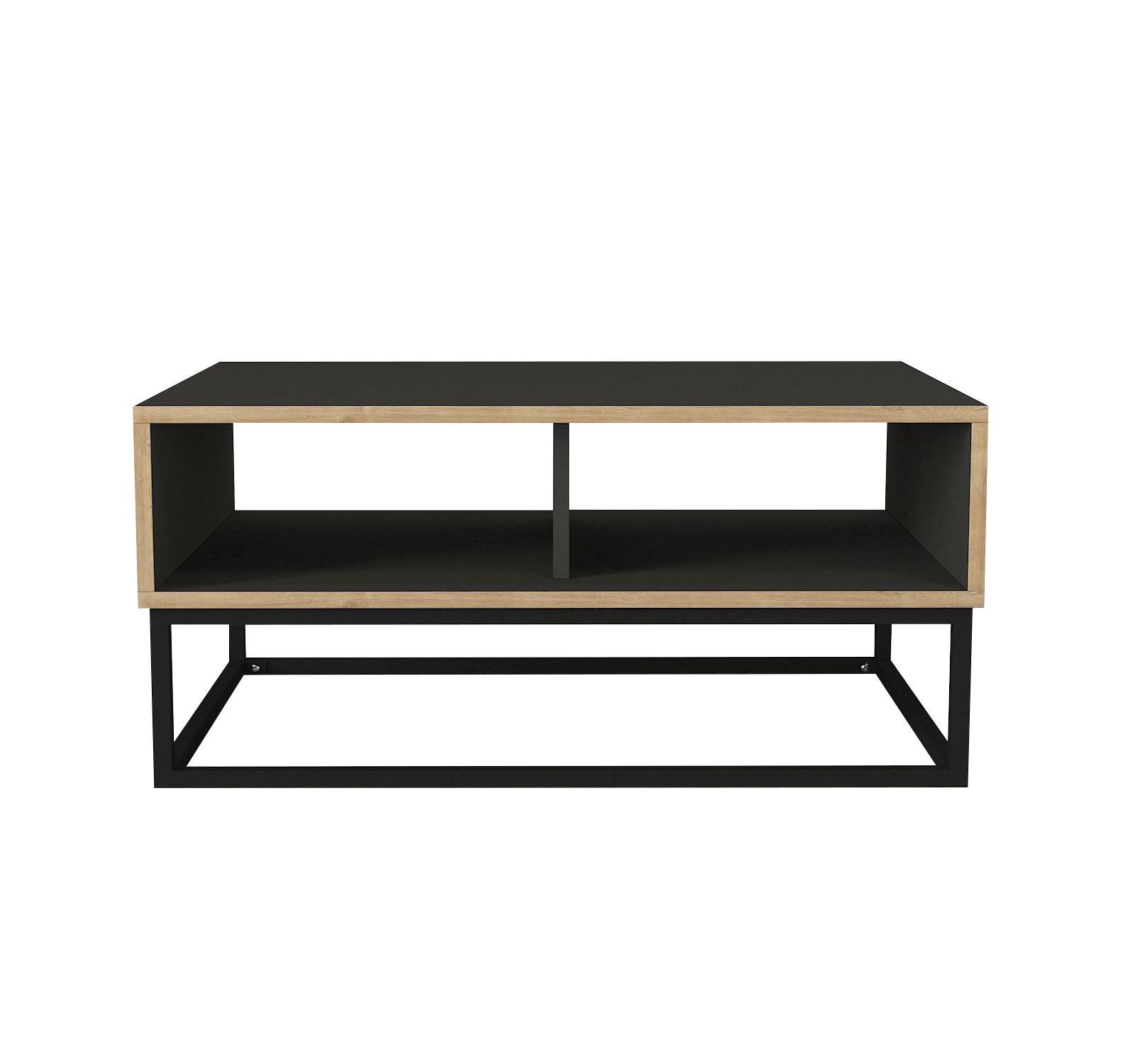 Couchtisch Dolores mit Metallfüßen Anthrazit Safir