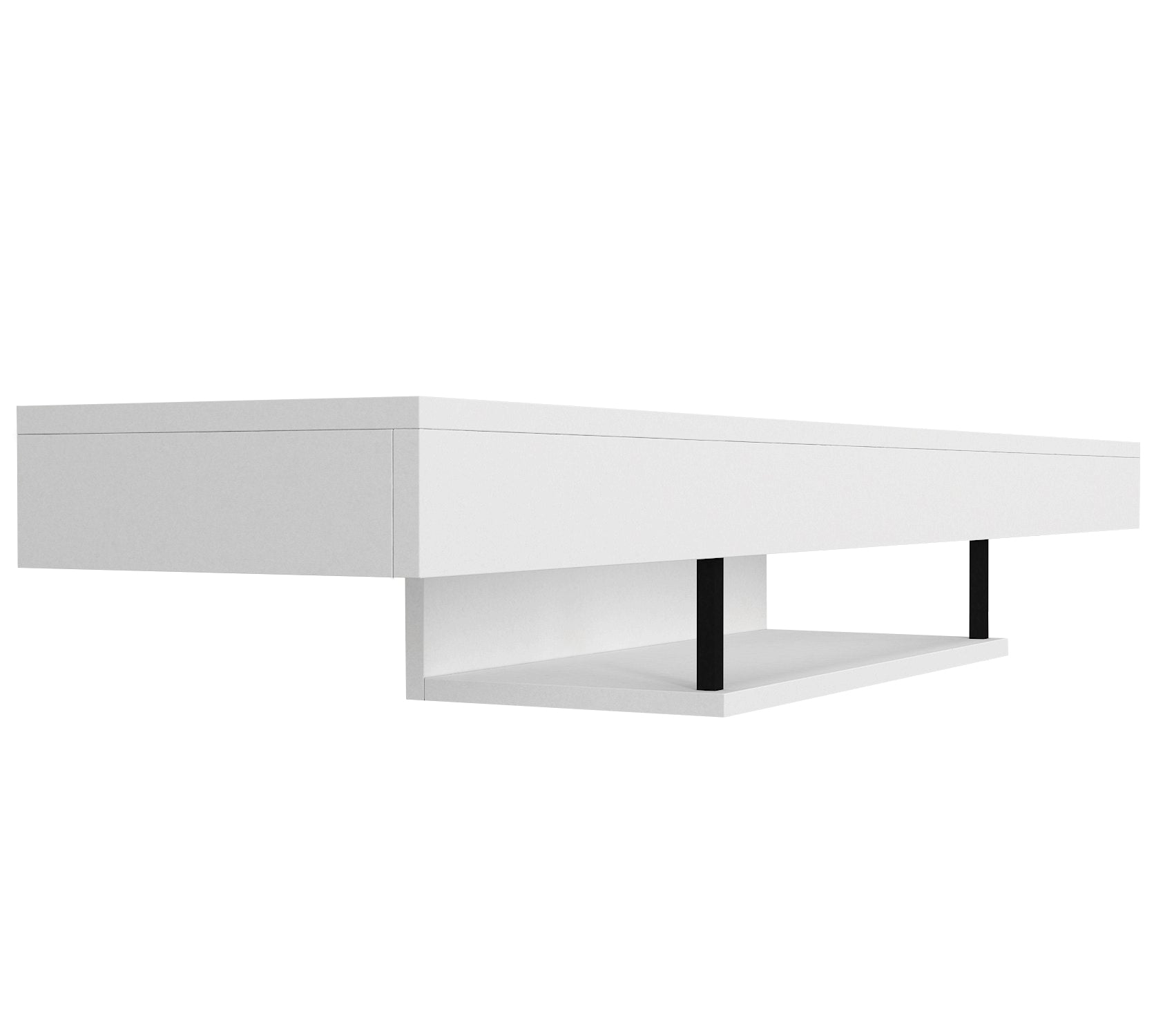 TV Lowboard Hängend Alberes Weiß