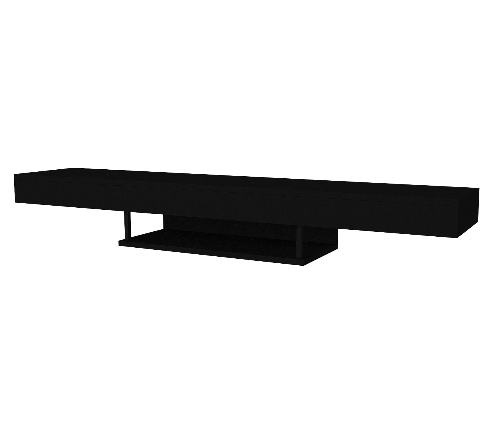 TV Lowboard Hängend Alberes Modern Schwarz