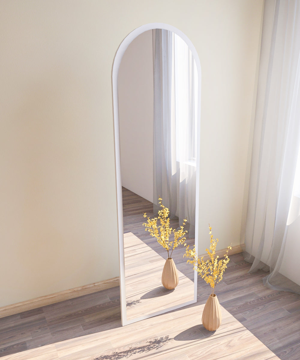Ganzkörperspiegel Ema Oval 160x50 cm Weiß