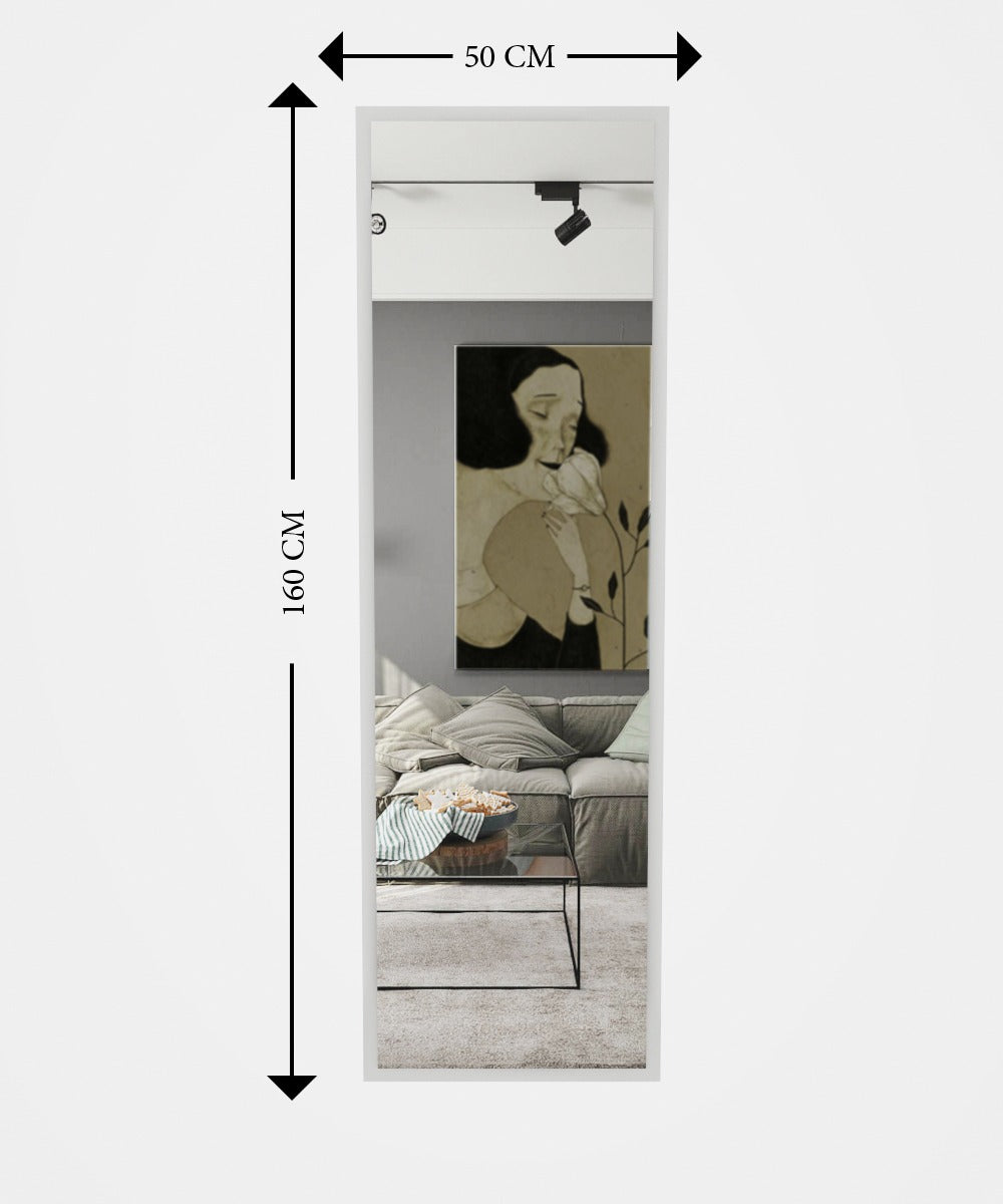 Ganzkörperspiegel Tesa Weiß 160x50 cm