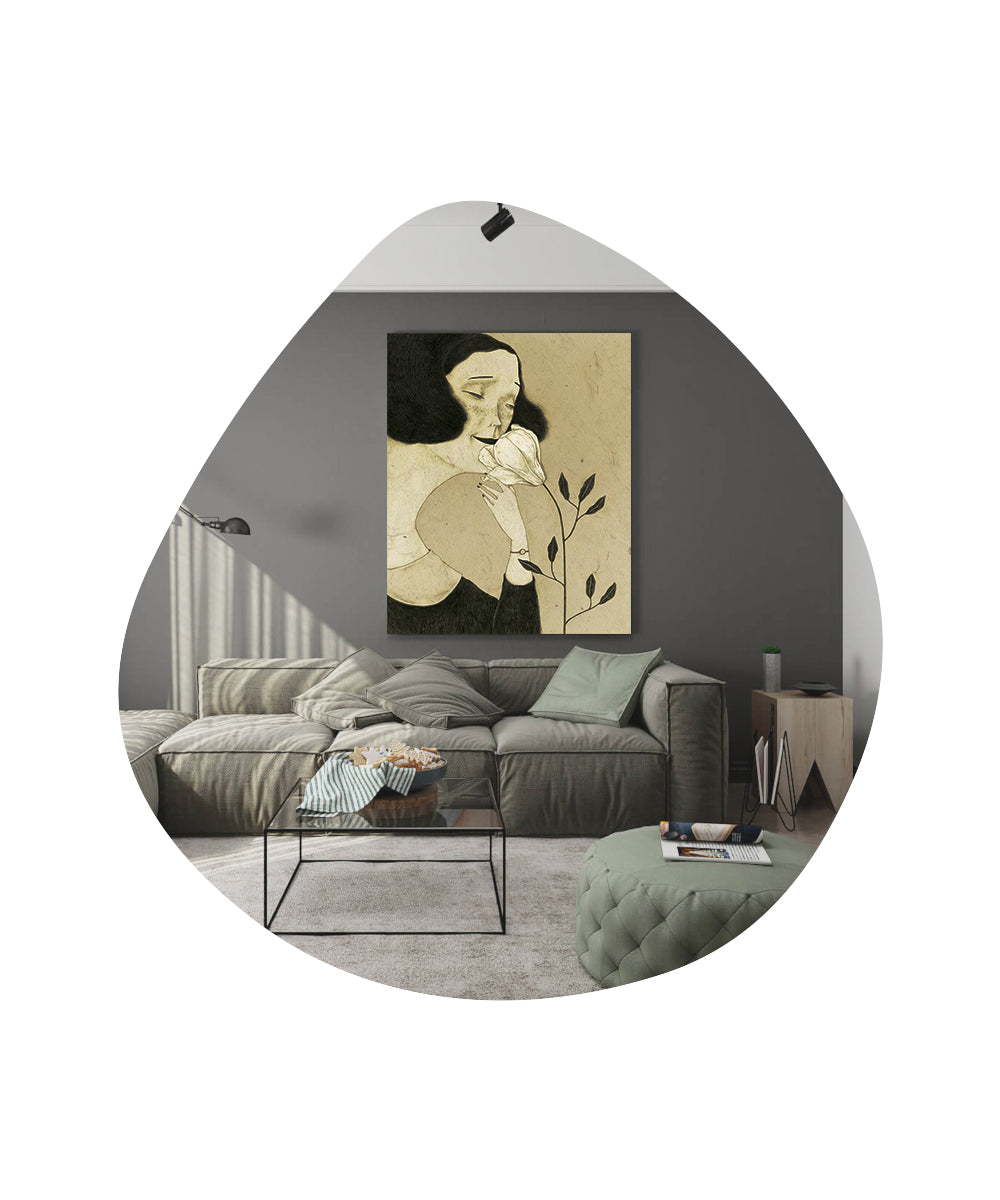 Wandspiegel Asymmetrische Modern 60x60 cm