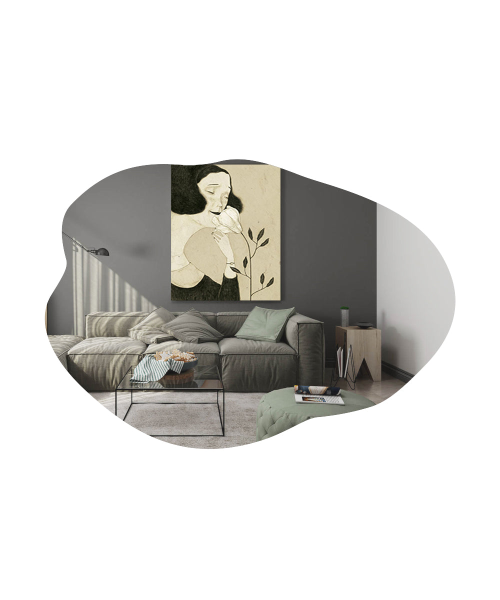 Wandspiegel Oho Asymmetrische 60 cm/ 85 cm/ 3,5 cm