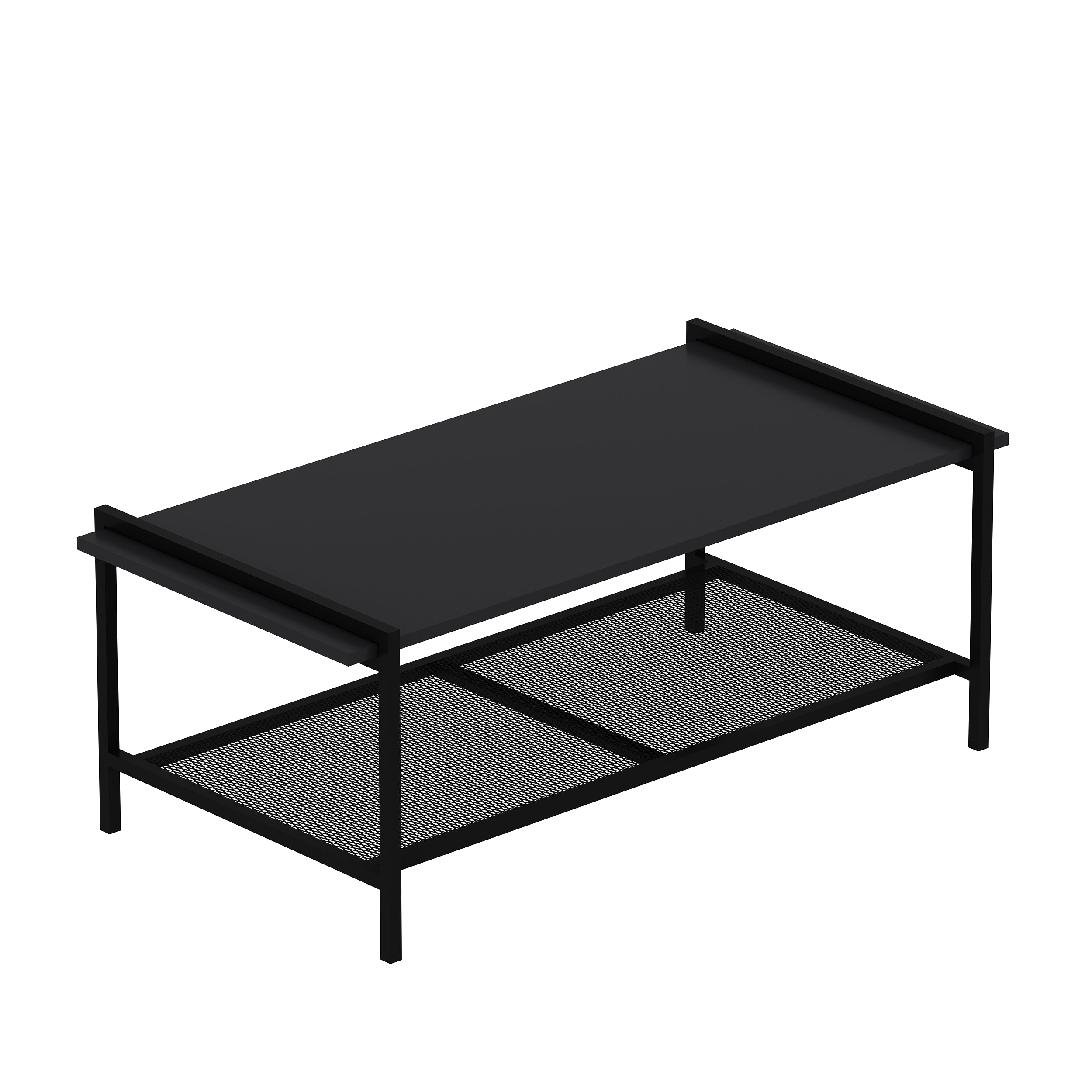 Couchtisch Lara mit Metallfüße Anthrazit 9185