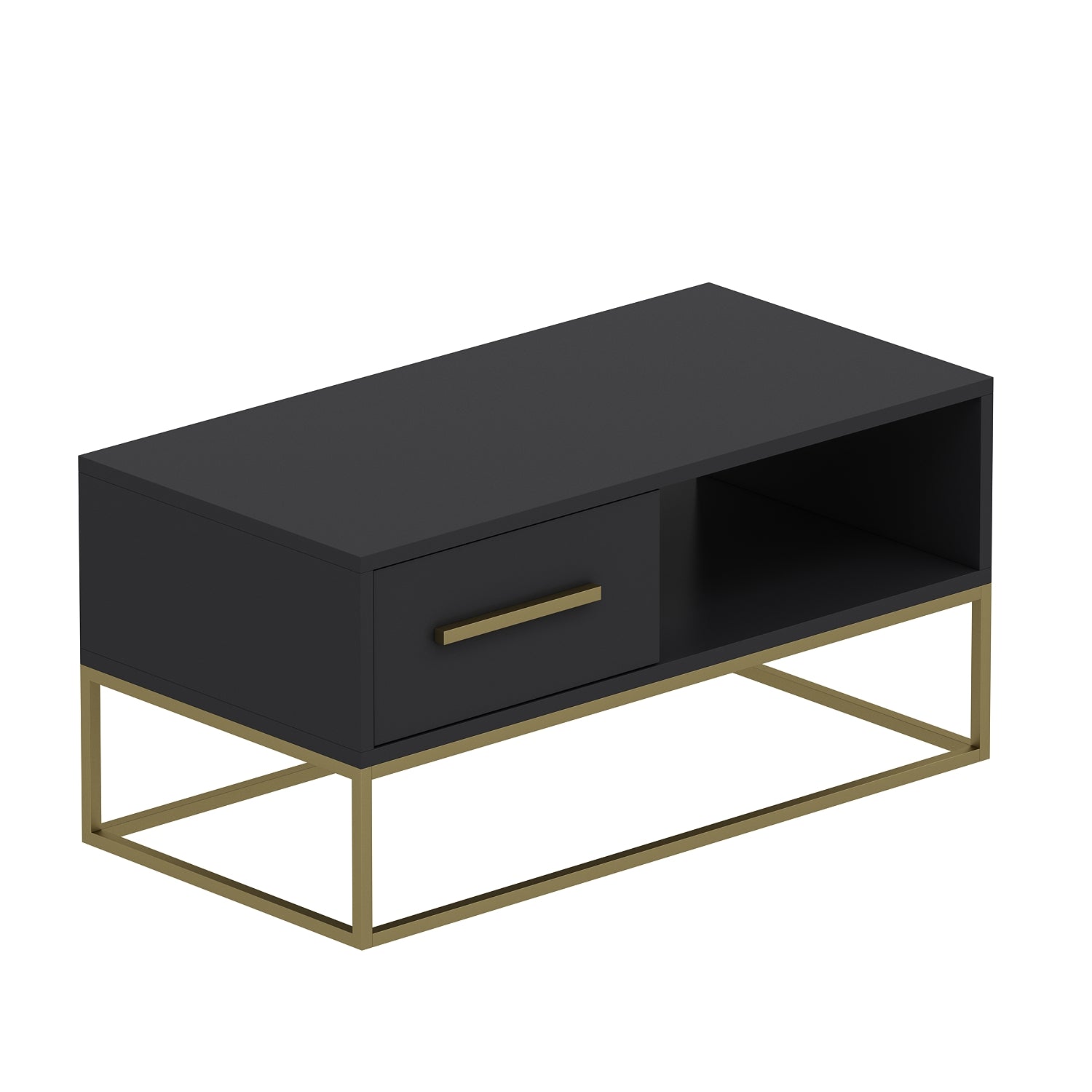 Couchtisch Mira Anthrazit Gold 9871