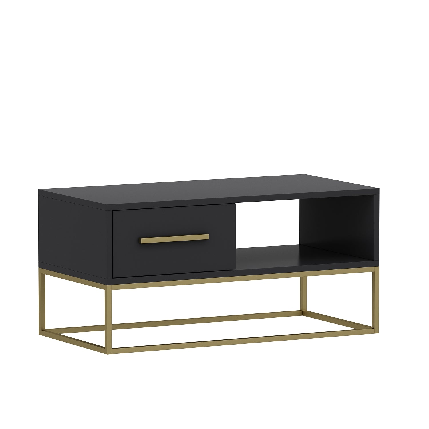 Couchtisch Mira Anthrazit Gold 9871