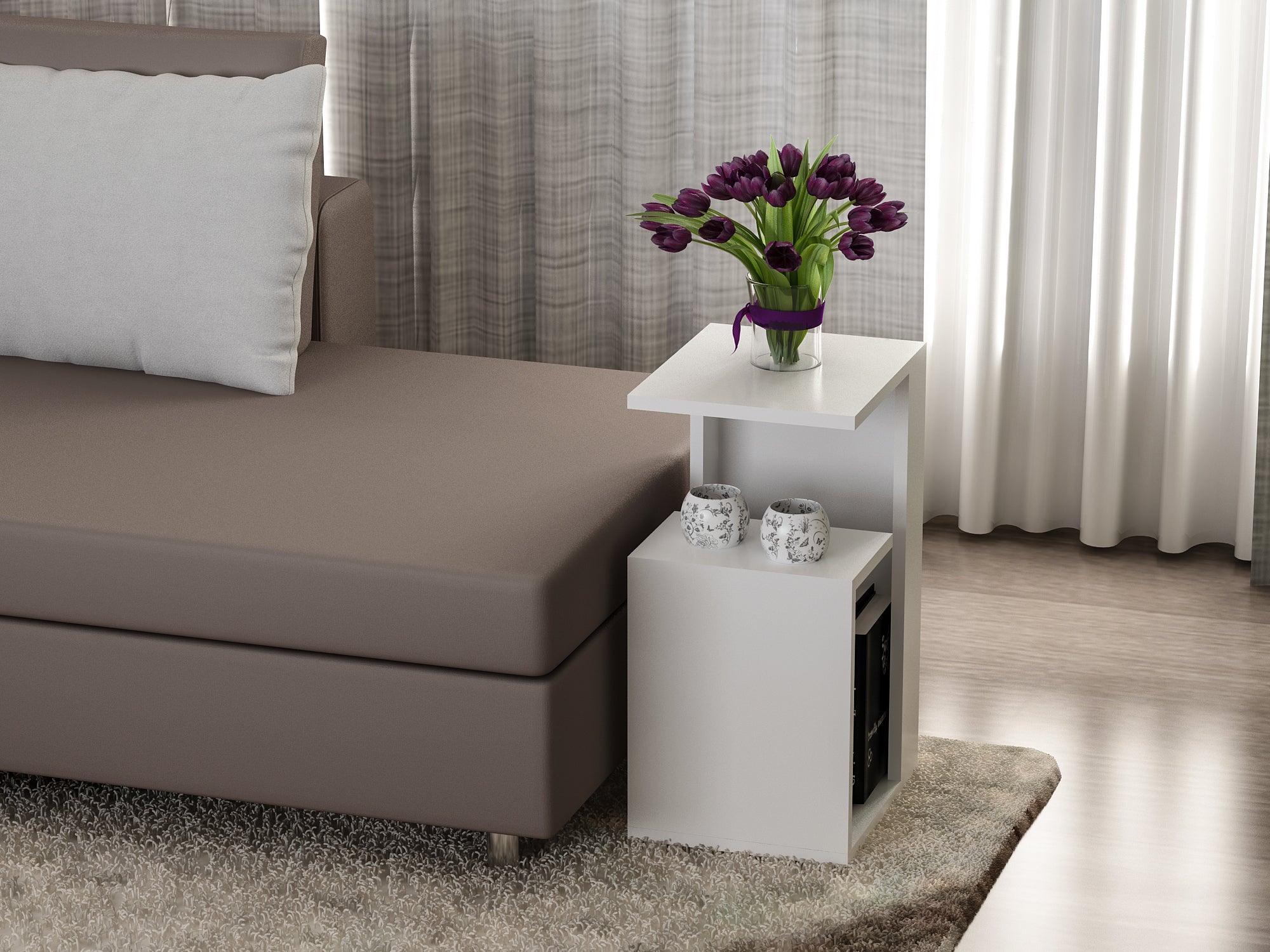 Beistelltisch Sister Weiß