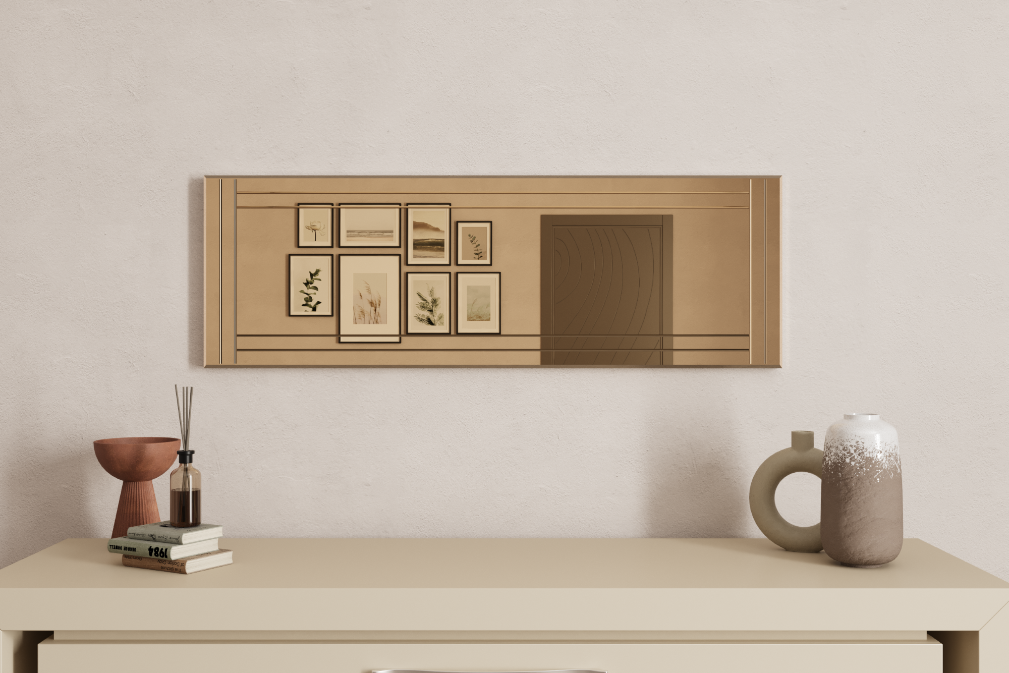 Wandspiegel Buhem Bronze 40x120 cm