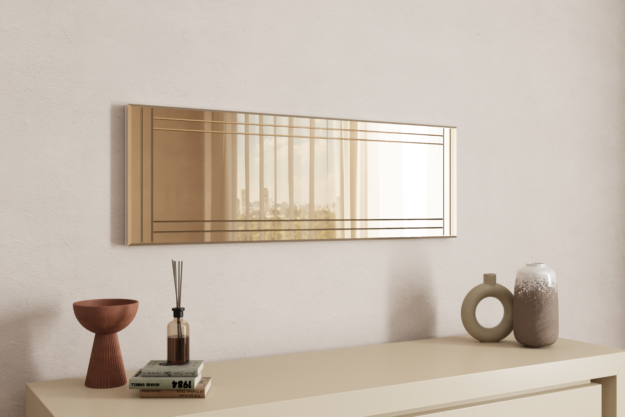 Wandspiegel Buhem Bronze 40x120 cm