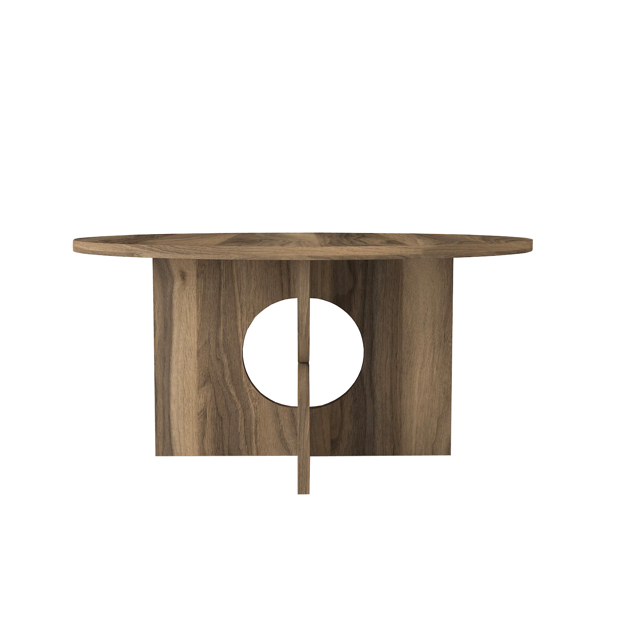 Couchtisch Enigma Walnuss 75 cm Rund