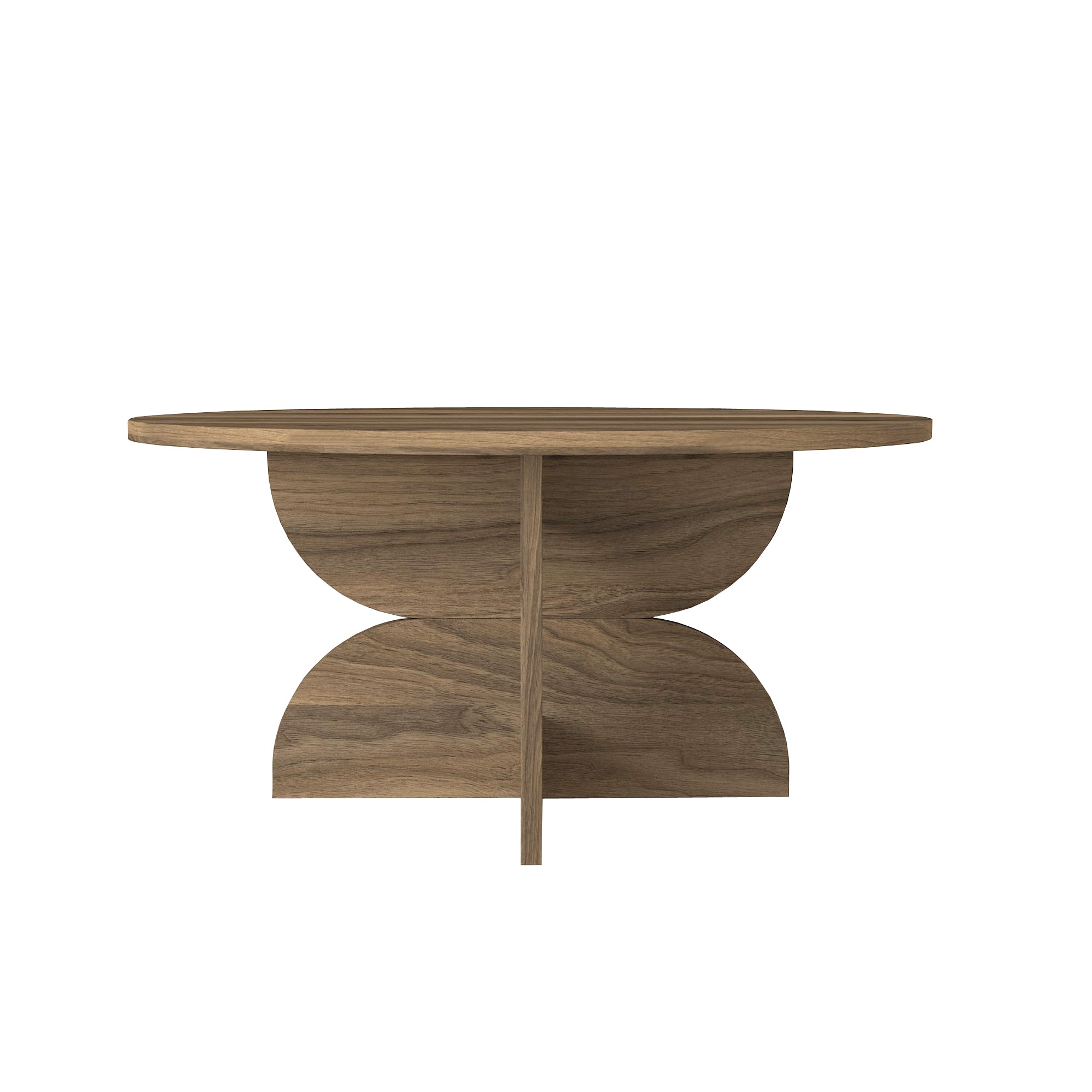 Couchtisch Enigma Walnuss 75 cm Rund