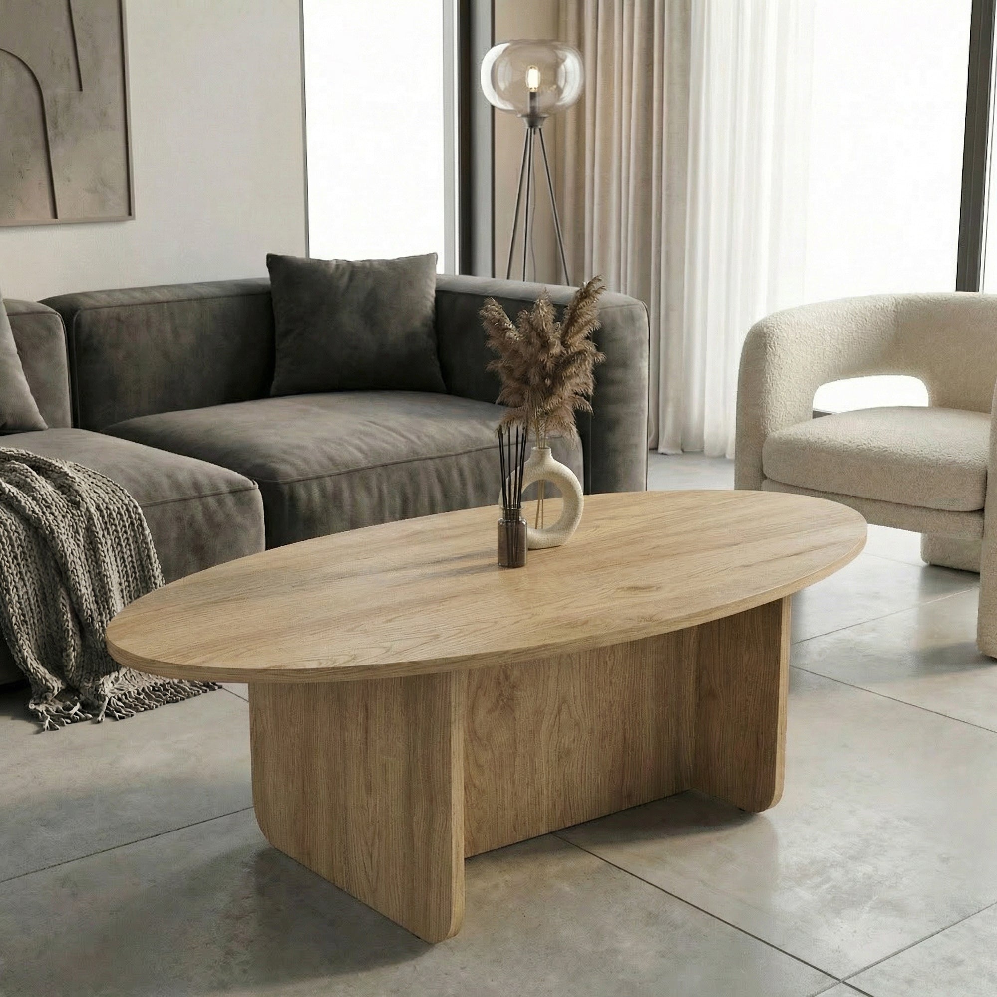 Couchtisch Luminous Ratan 120x60 cm