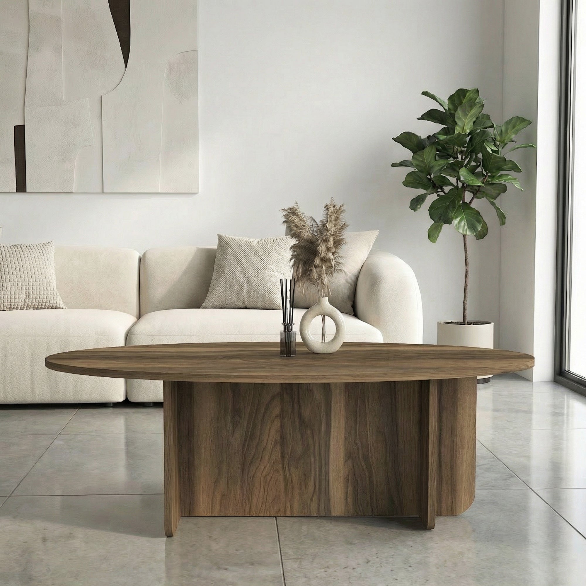 Couchtisch Luminous Walnuss 120x60 cm
