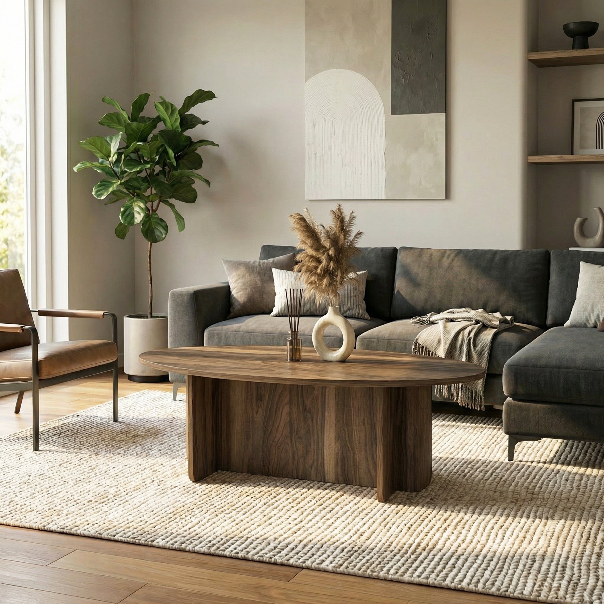 Couchtisch Luminous Walnuss 120x60 cm