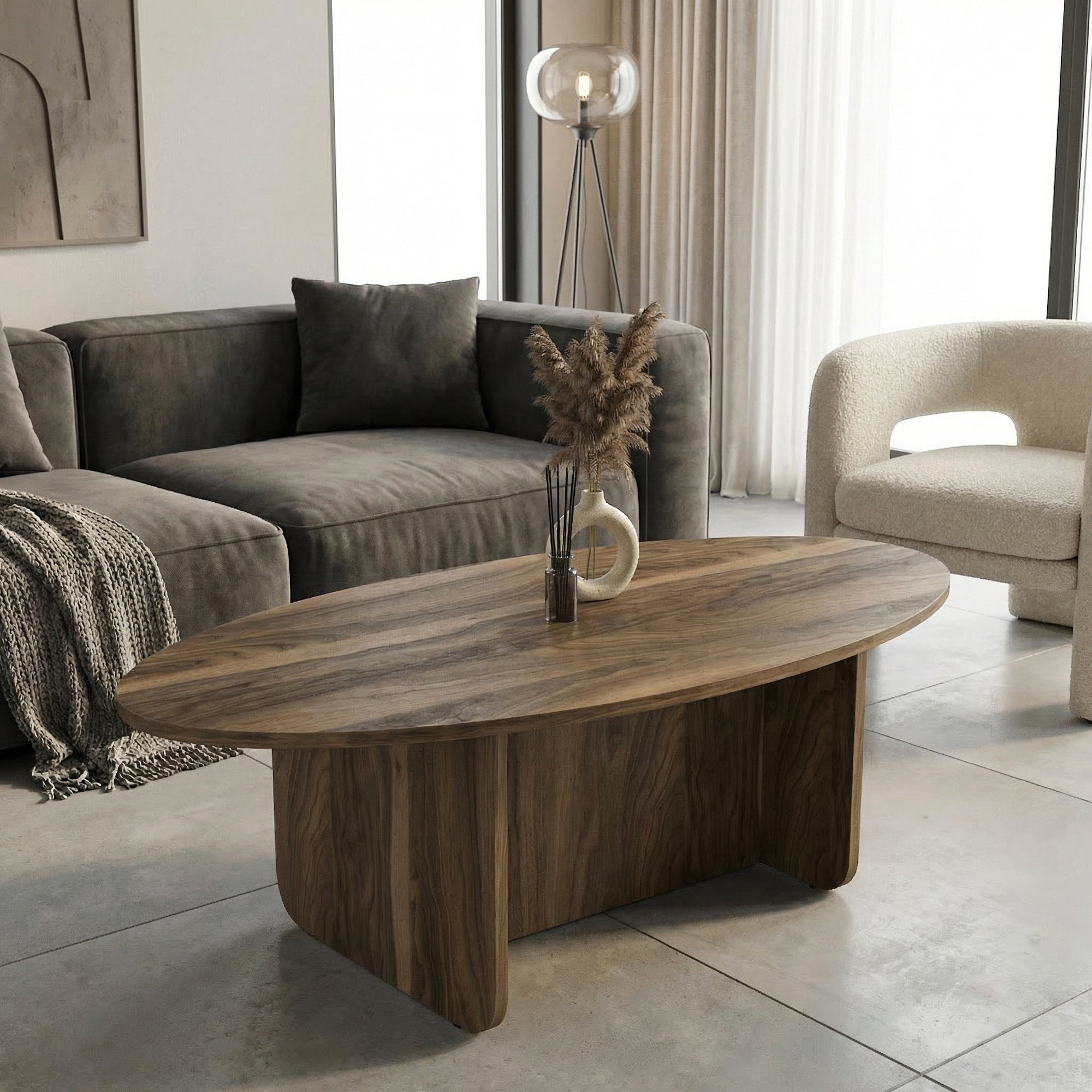 Couchtisch Luminous Walnuss 120x60 cm