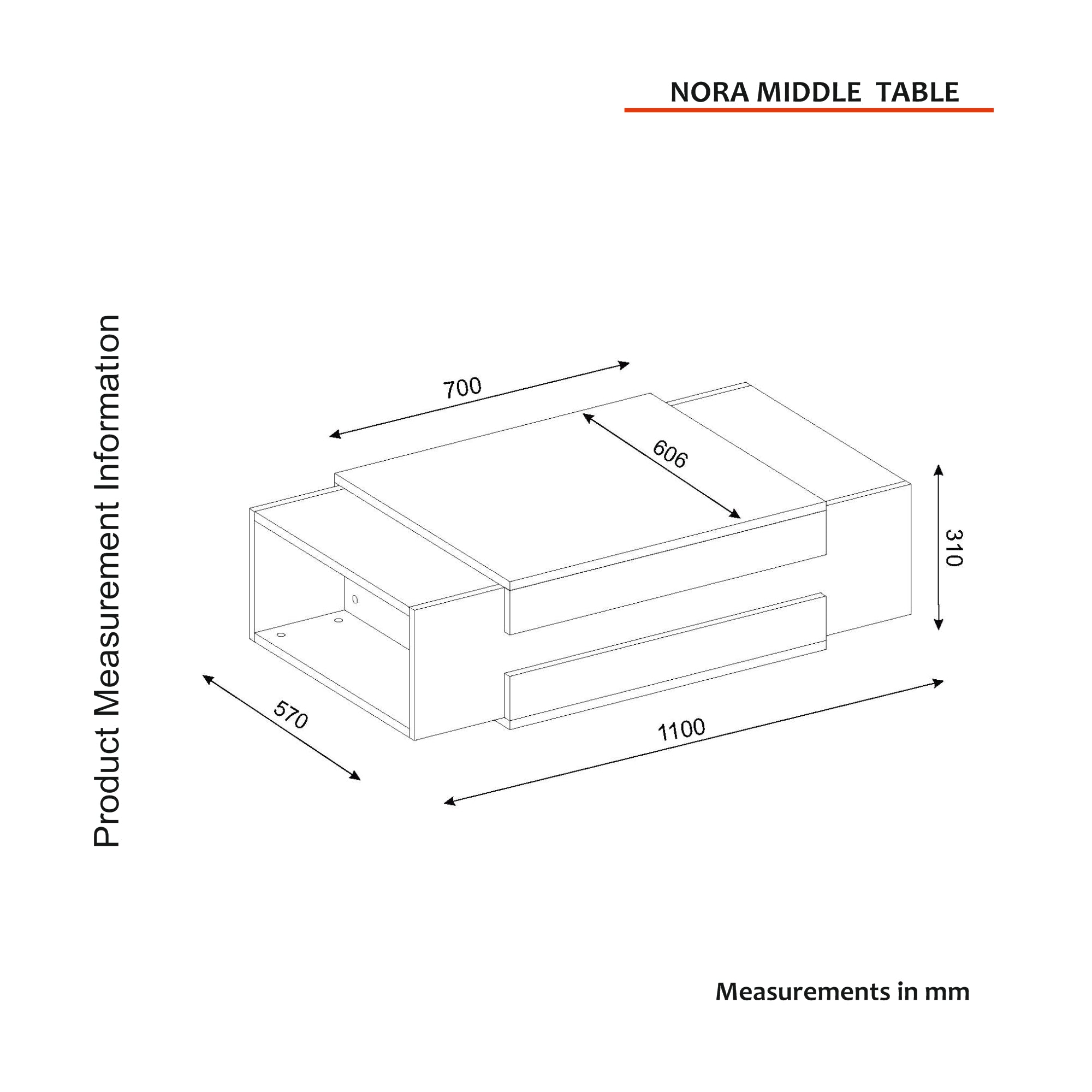 Couchtisch Nora Beige Grau Granit Optik