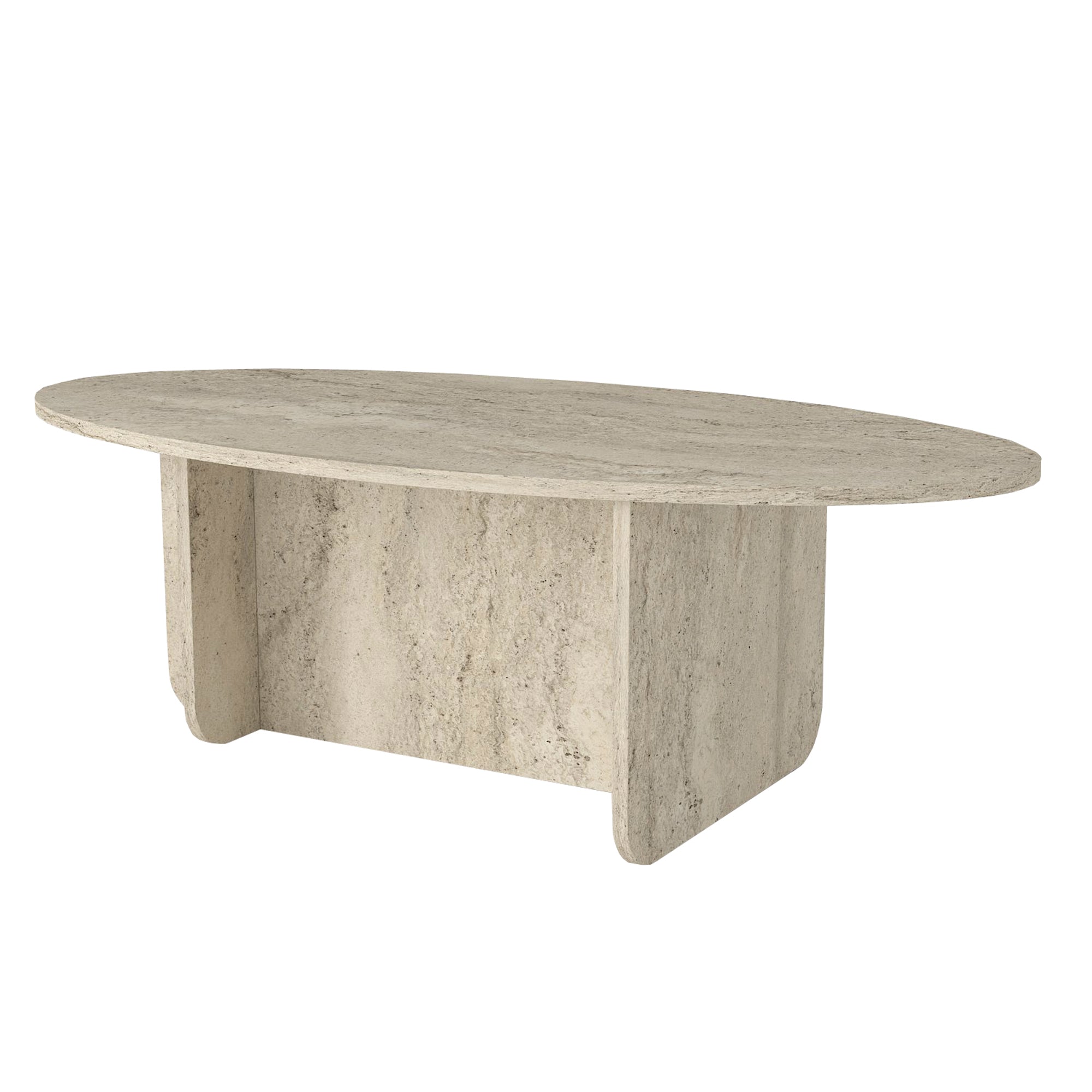 Couchtisch Luminous Beige Travertin Granitoptik 120x60 cm