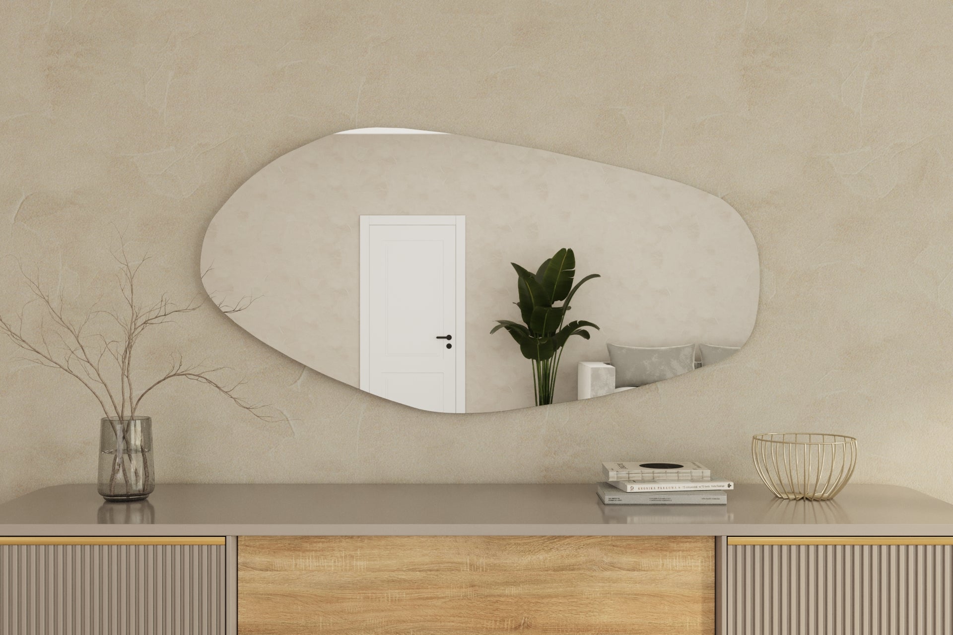 Wandspiegel Asymmetrische Design Aurora 60x120 cm