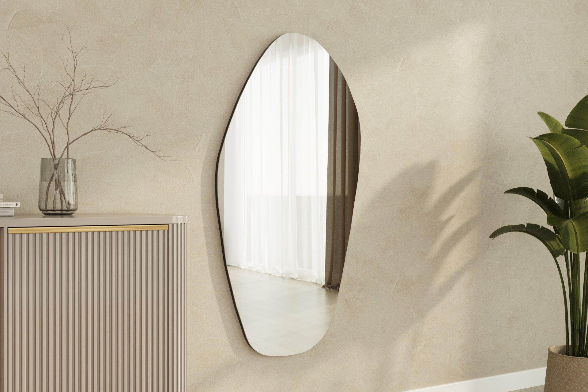 Wandspiegel Asymmetrische Design Aurora 60x120 cm