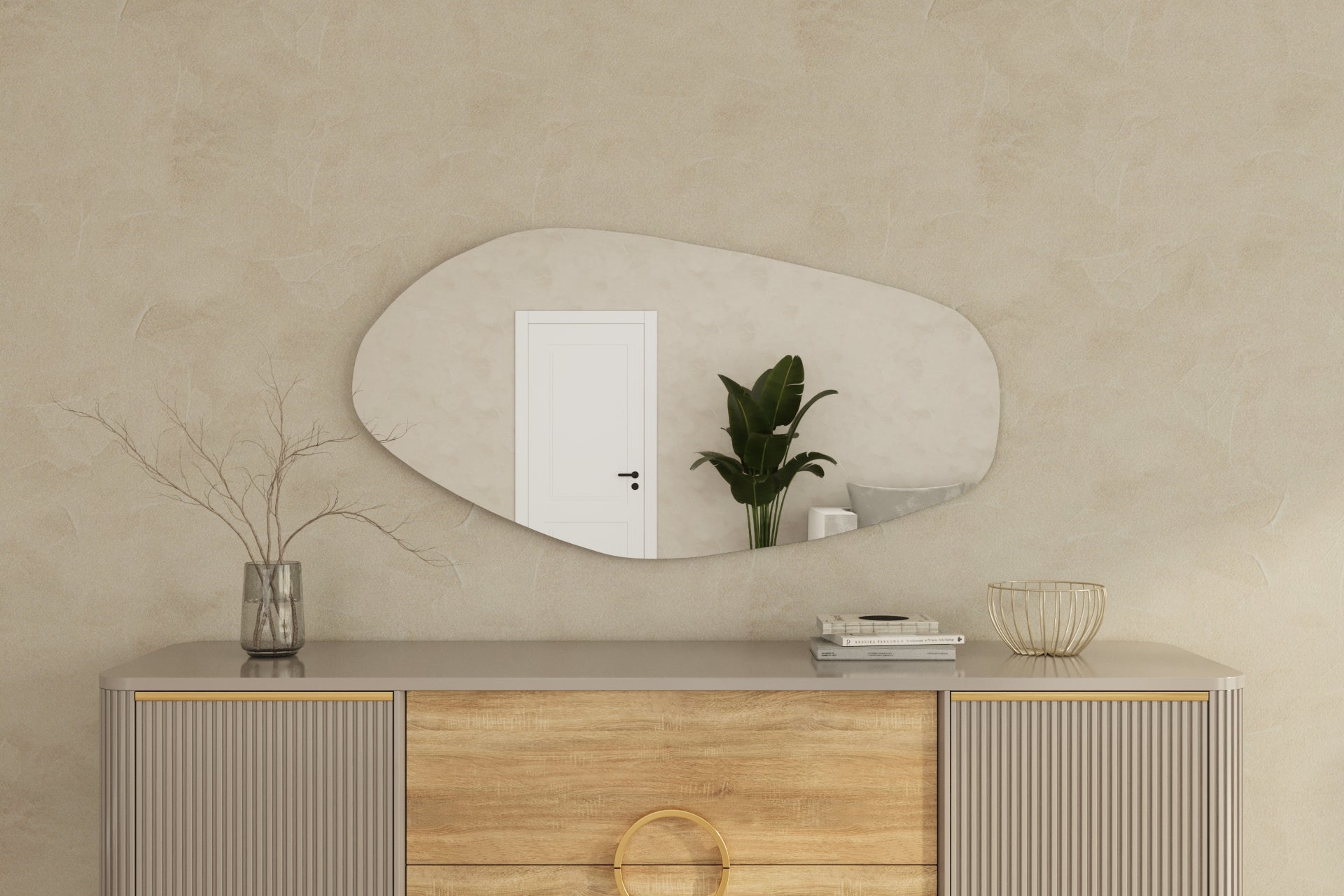 Wandspiegel Asymmetrische Design Aurora 60x120 cm