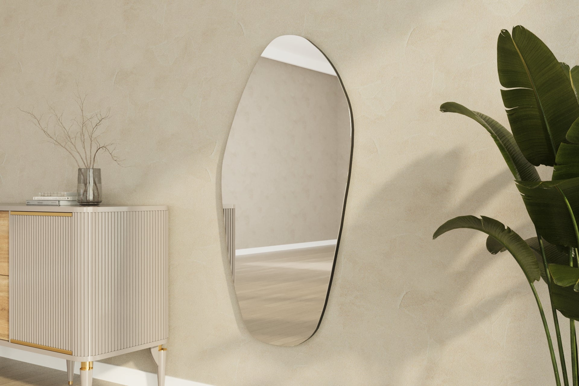 Wandspiegel Asymmetrische Design Aurora 60x120 cm