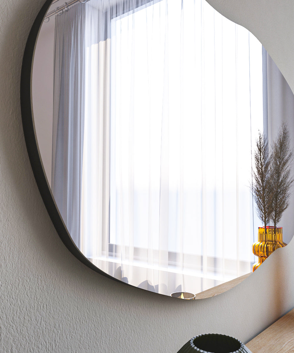 Asymmetrischer Wandspiegel - Spiegel Mit Unregelmäßiger Form 52cm x 89cm