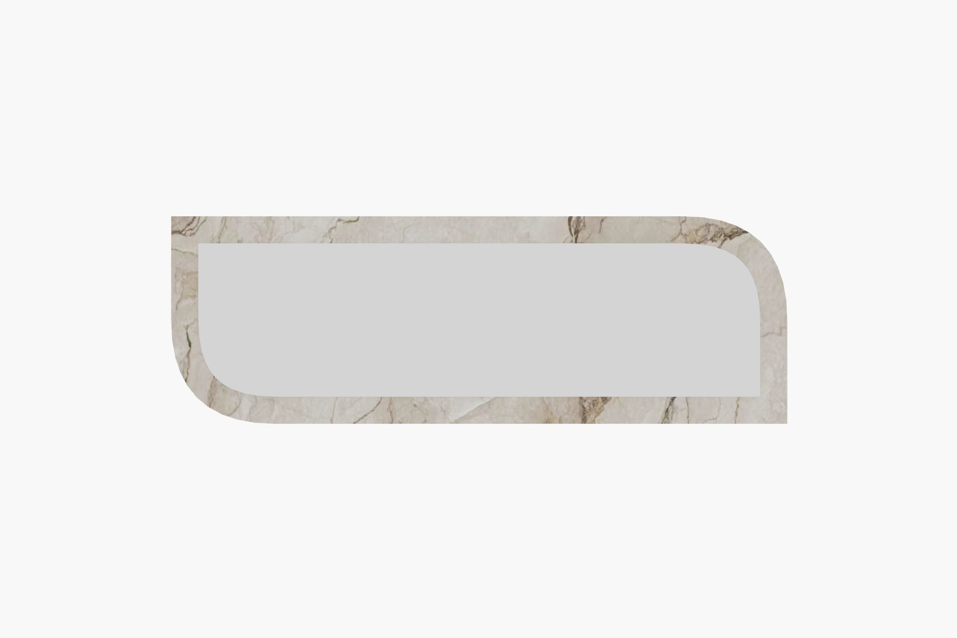 Wandspiegel Radiance Granit Optik 40x120x2 cm