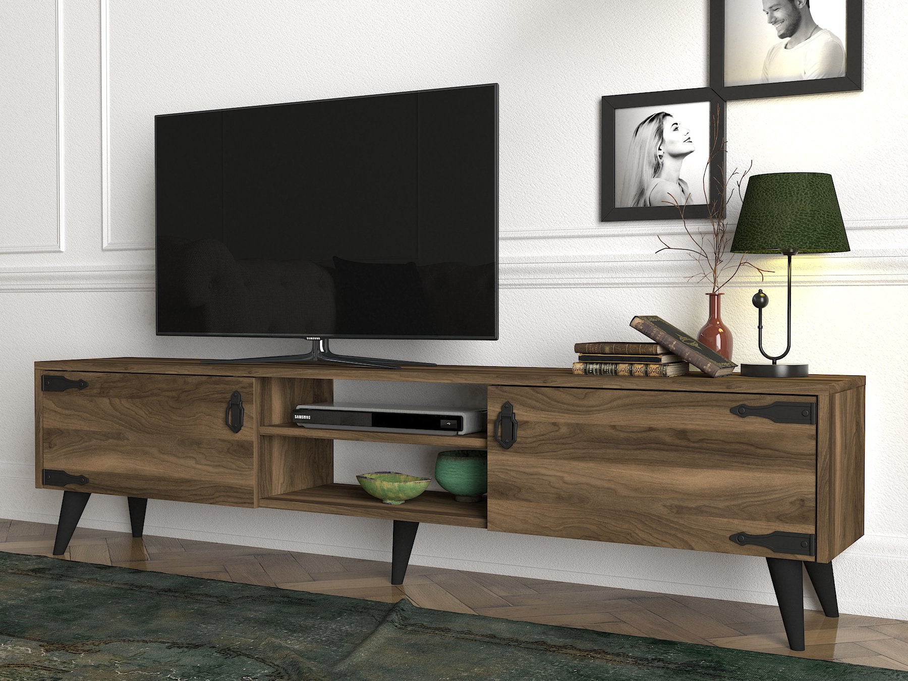 TV Lowboard Anthes Walnuss