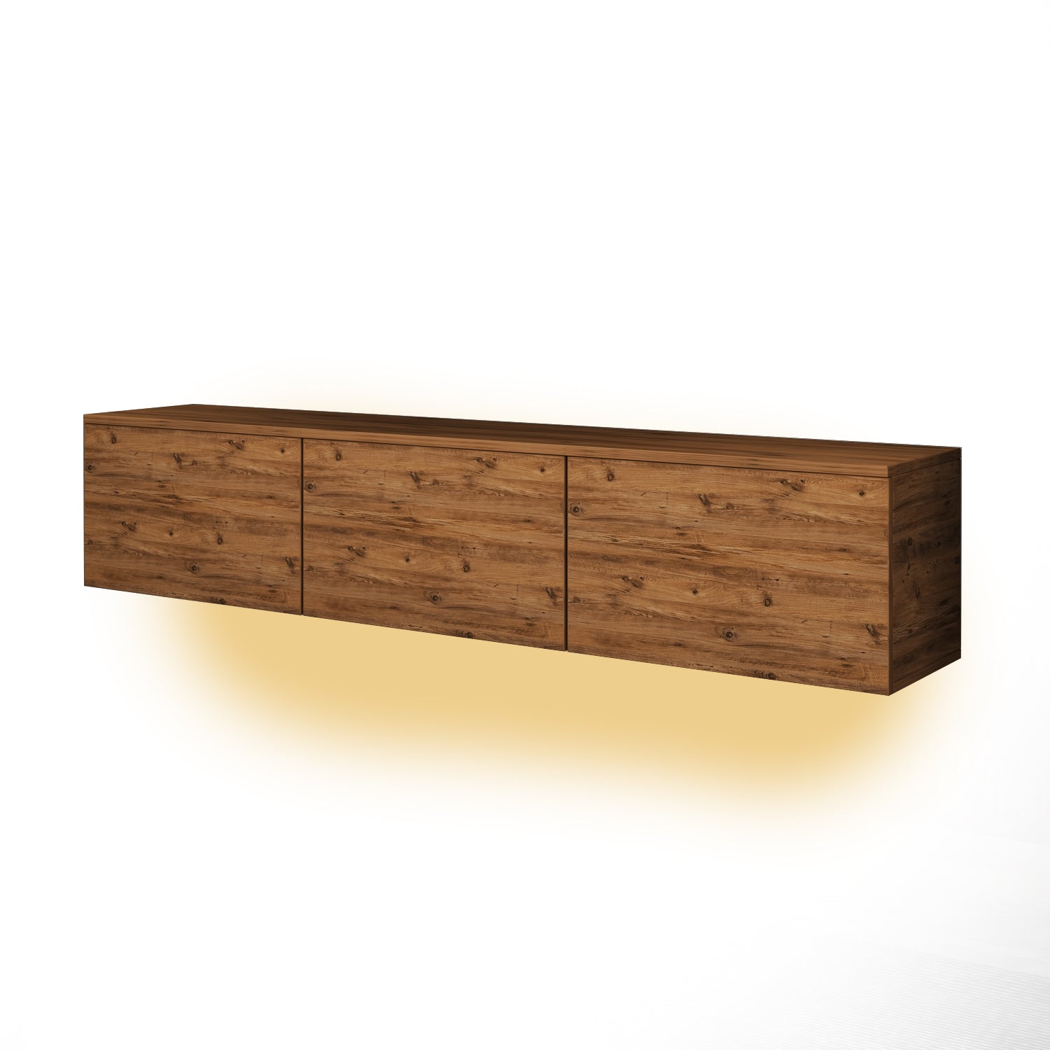 TV-Möbel mit LED-Beleuchtung Braun Modern 160 cm