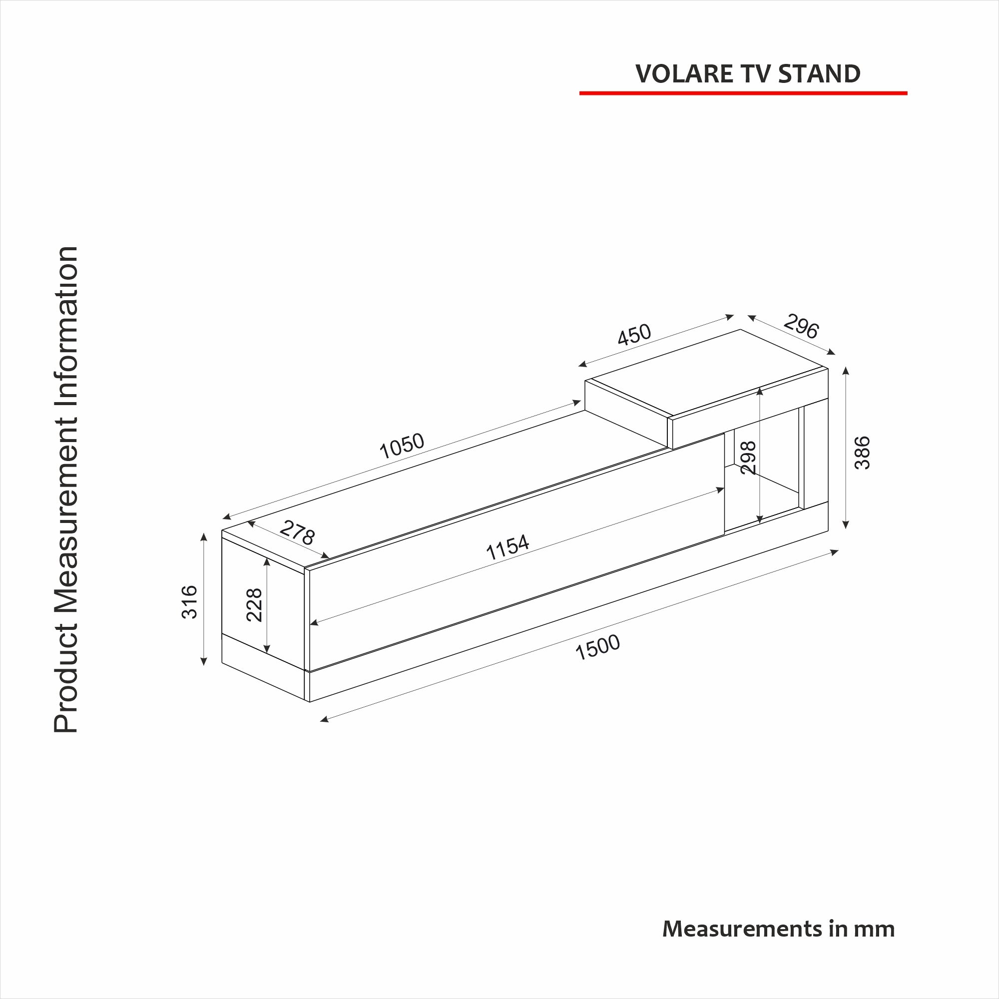 TV Lowboard Bliss Wieß