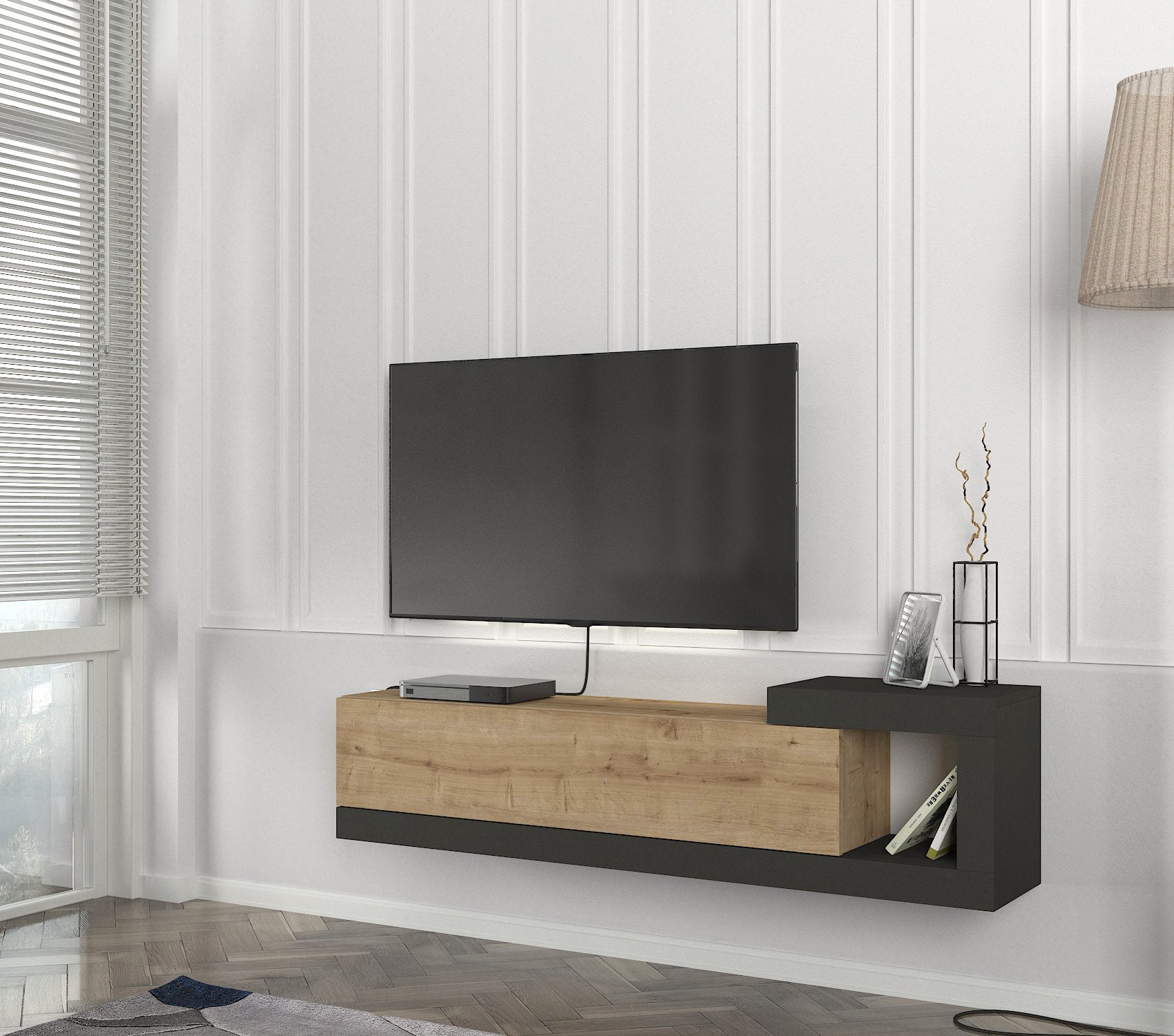 TV Lowboard Bliss Safir-Anthrazit