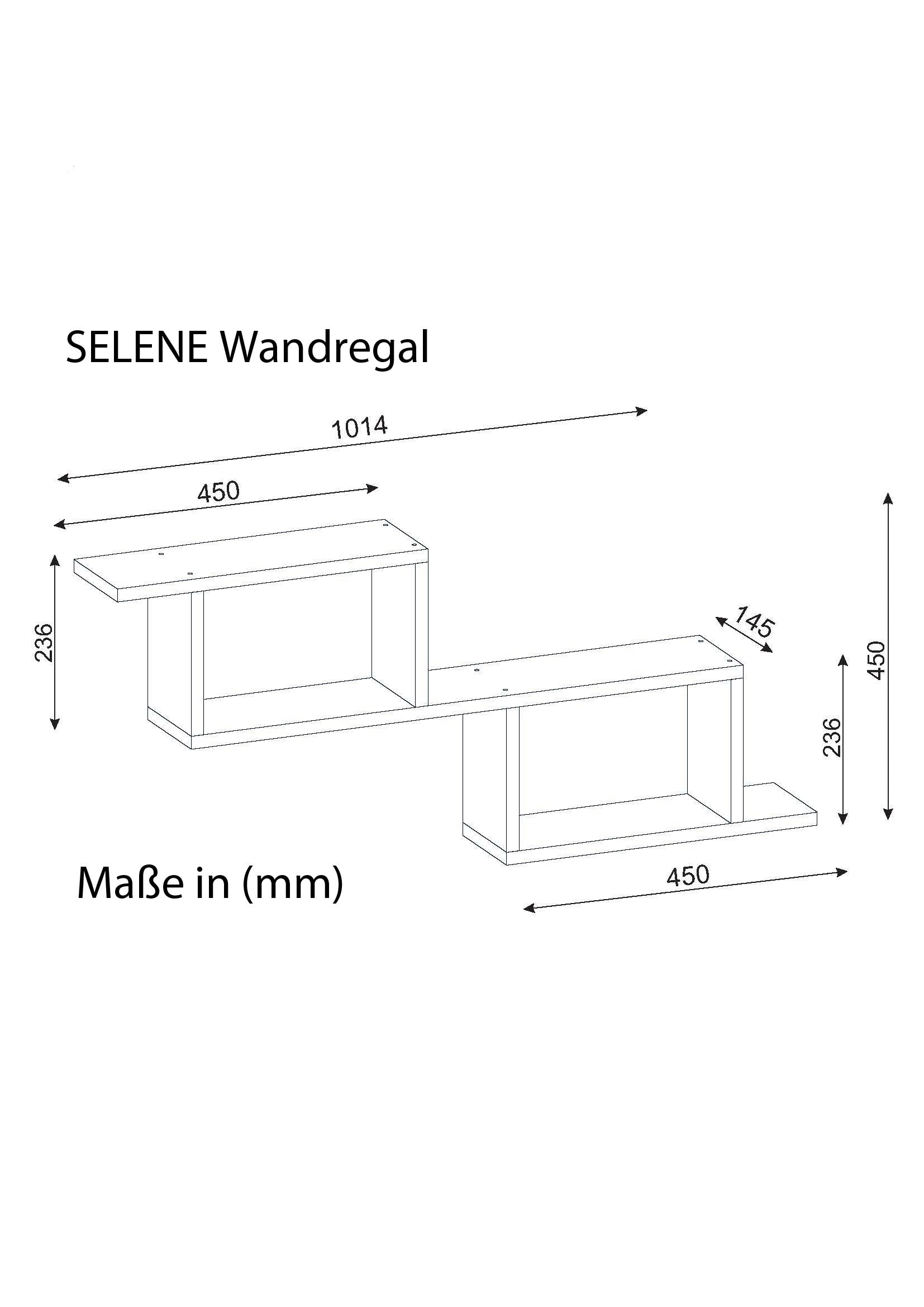 Wandregal Selene Weiß 0554