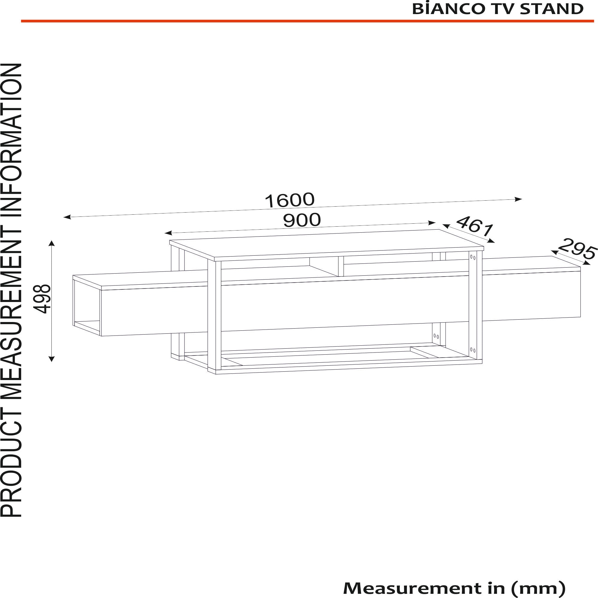 Wohnwand Bianco Marmor Optik