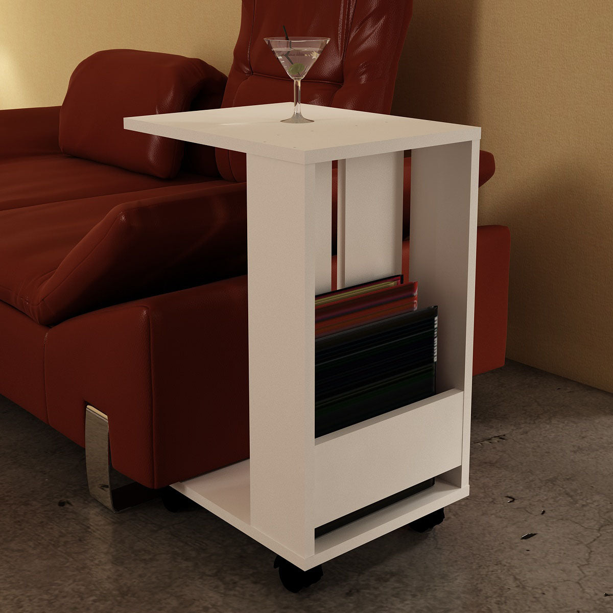 Beistelltisch Sah Weiß