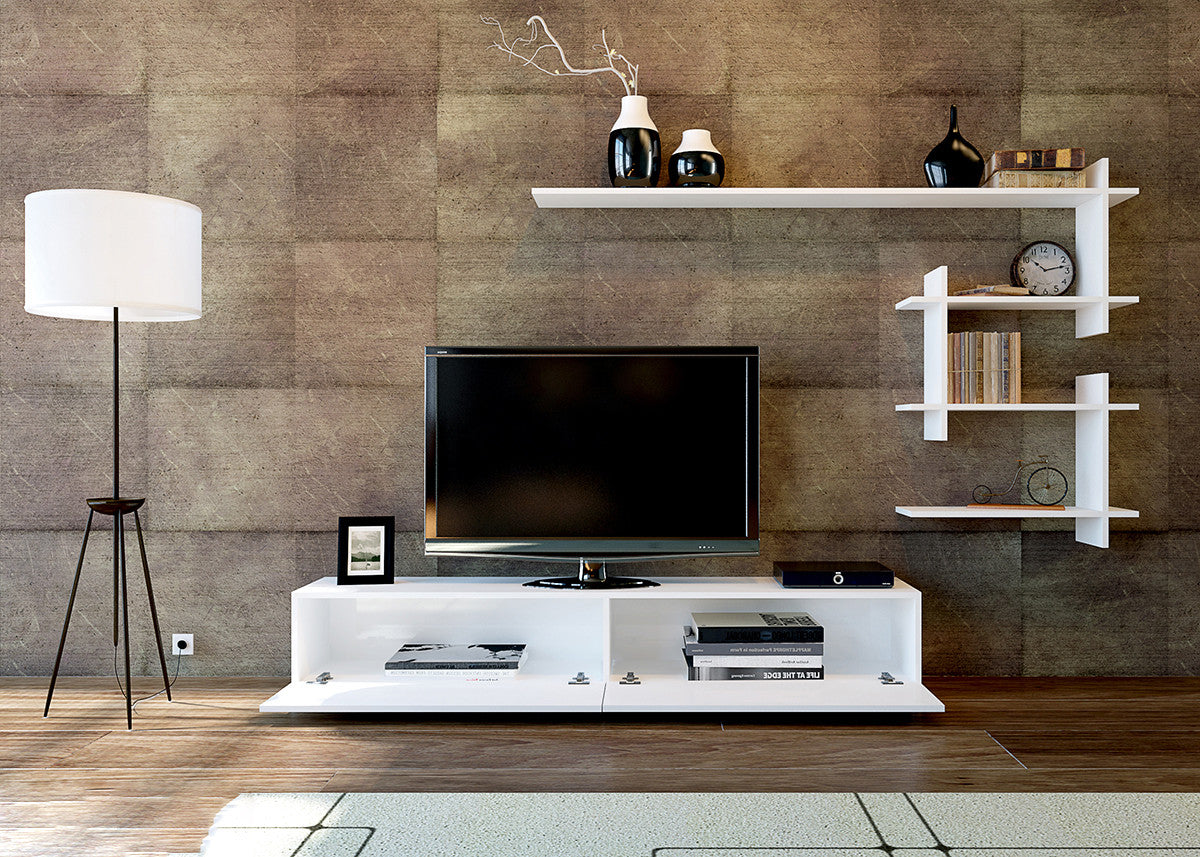 Wohnwand Ahenk Weiß