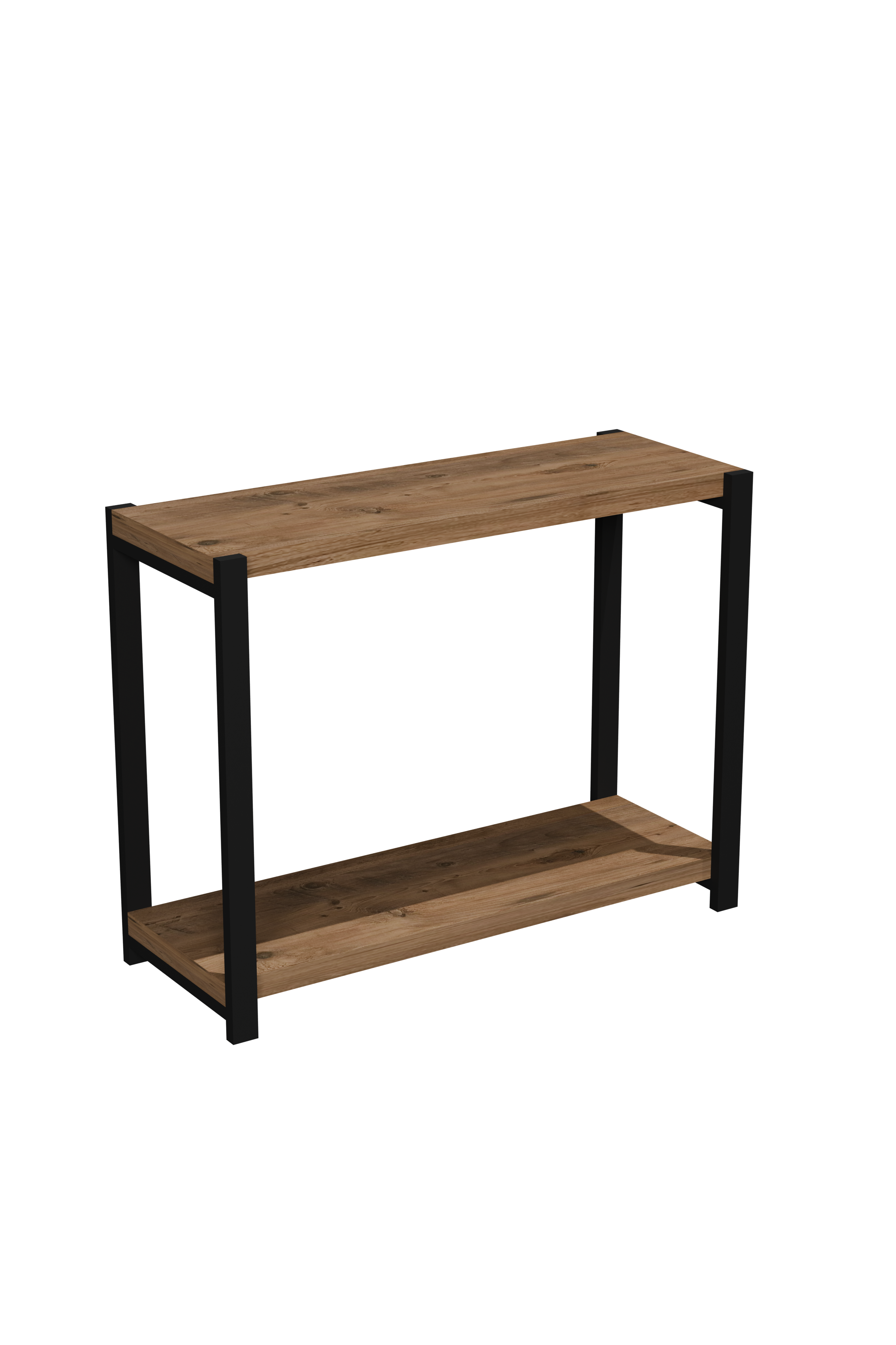 Küchenregal Aufsatzregal Holz mit Metallrahmen