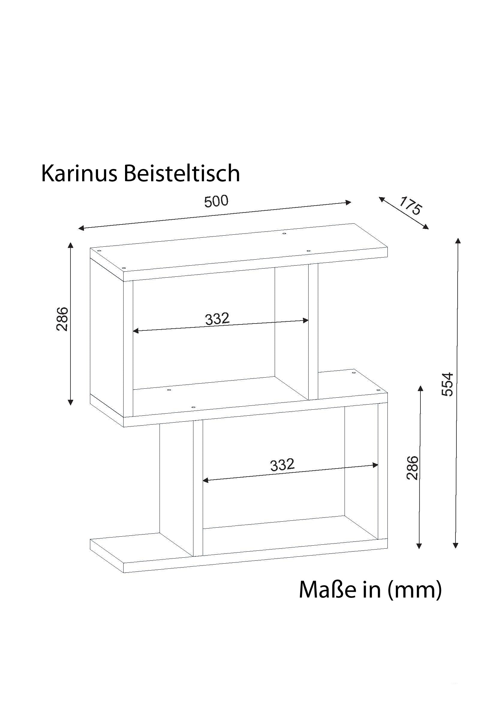 Beistelltisch Karinus Weiß