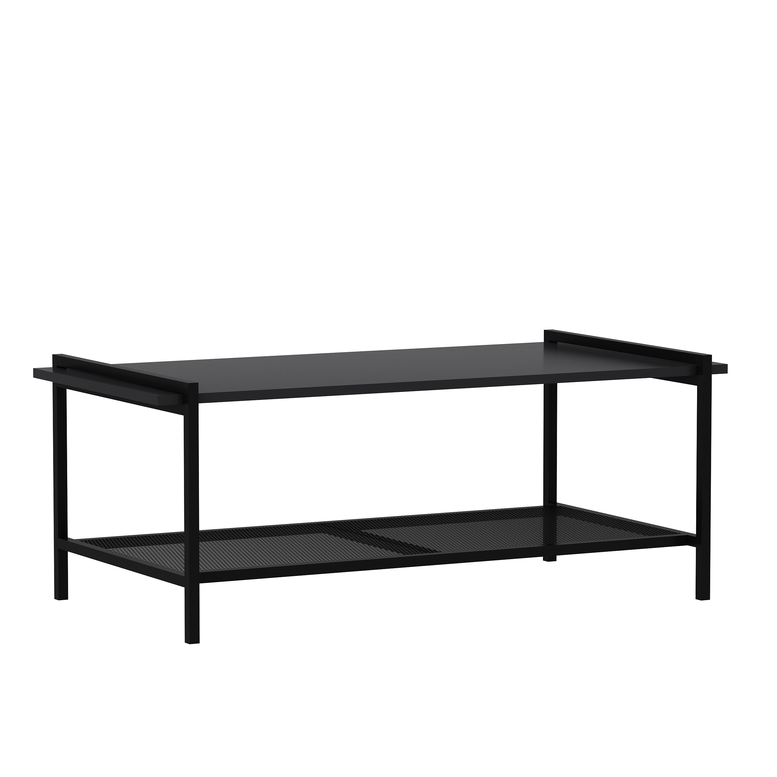 Couchtisch Lara mit Metallfüße Anthrazit 9185