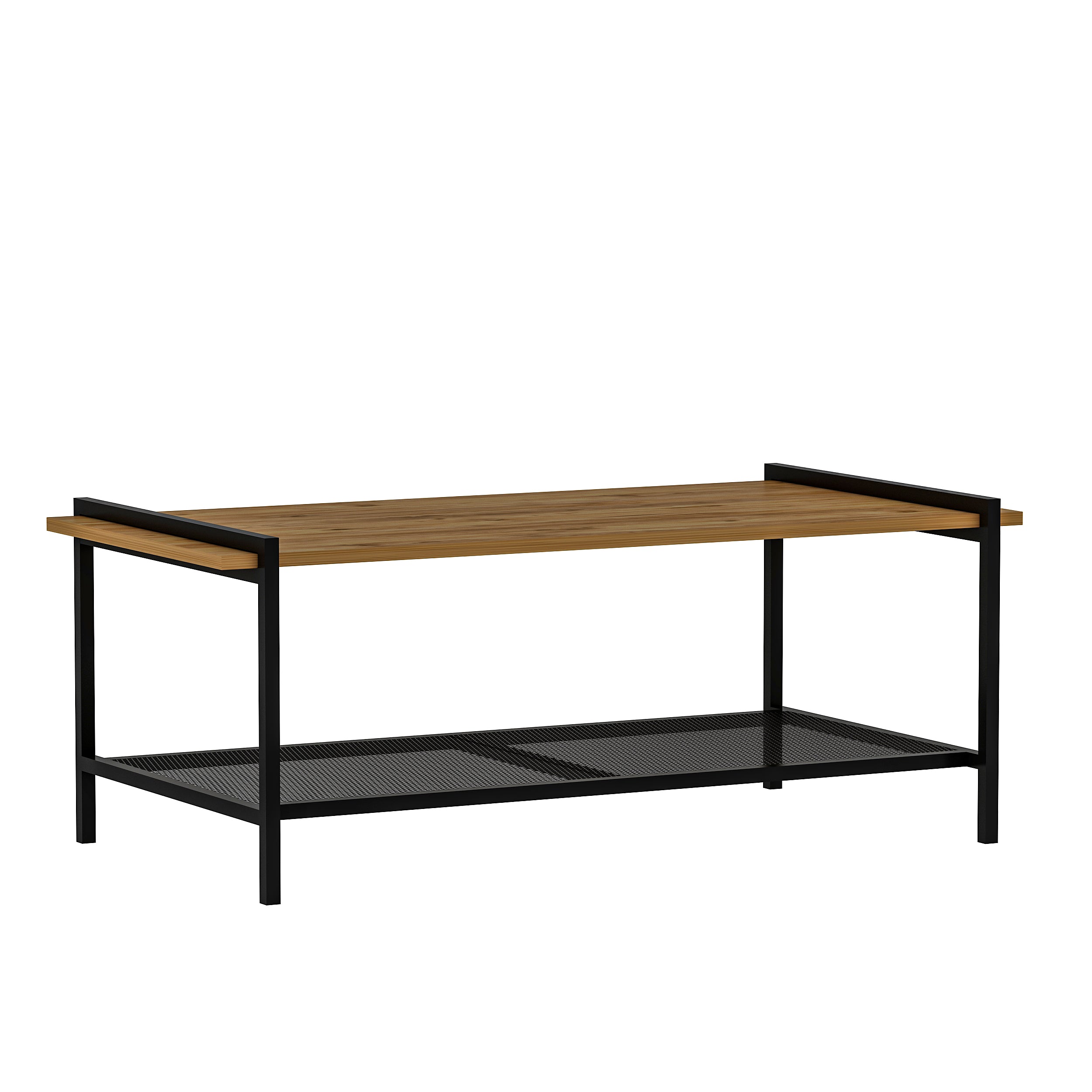 Couchtisch Lara mit Metallfüße Atlantic Walnuss 9109