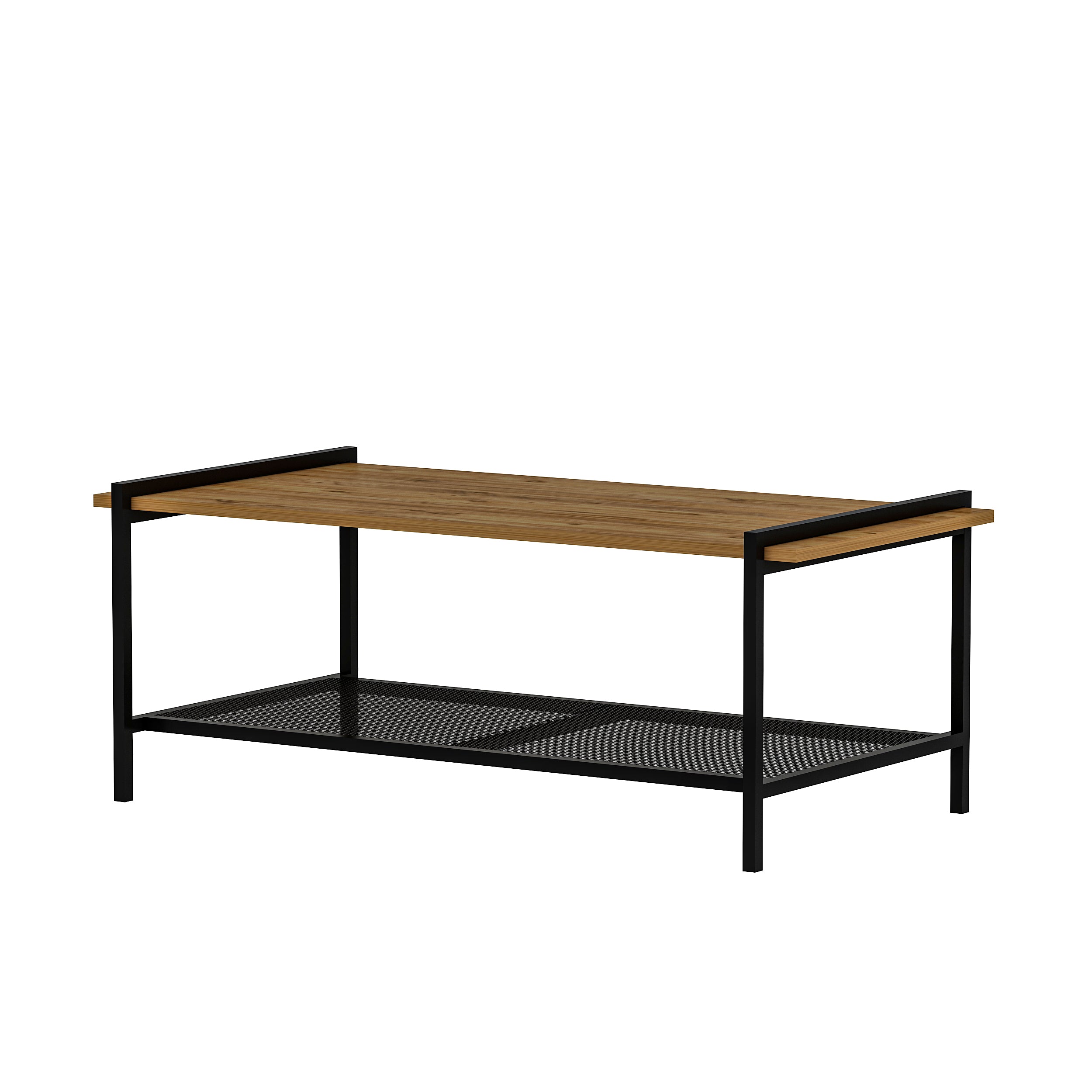 Couchtisch Lara mit Metallfüße Atlantic Walnuss 9109