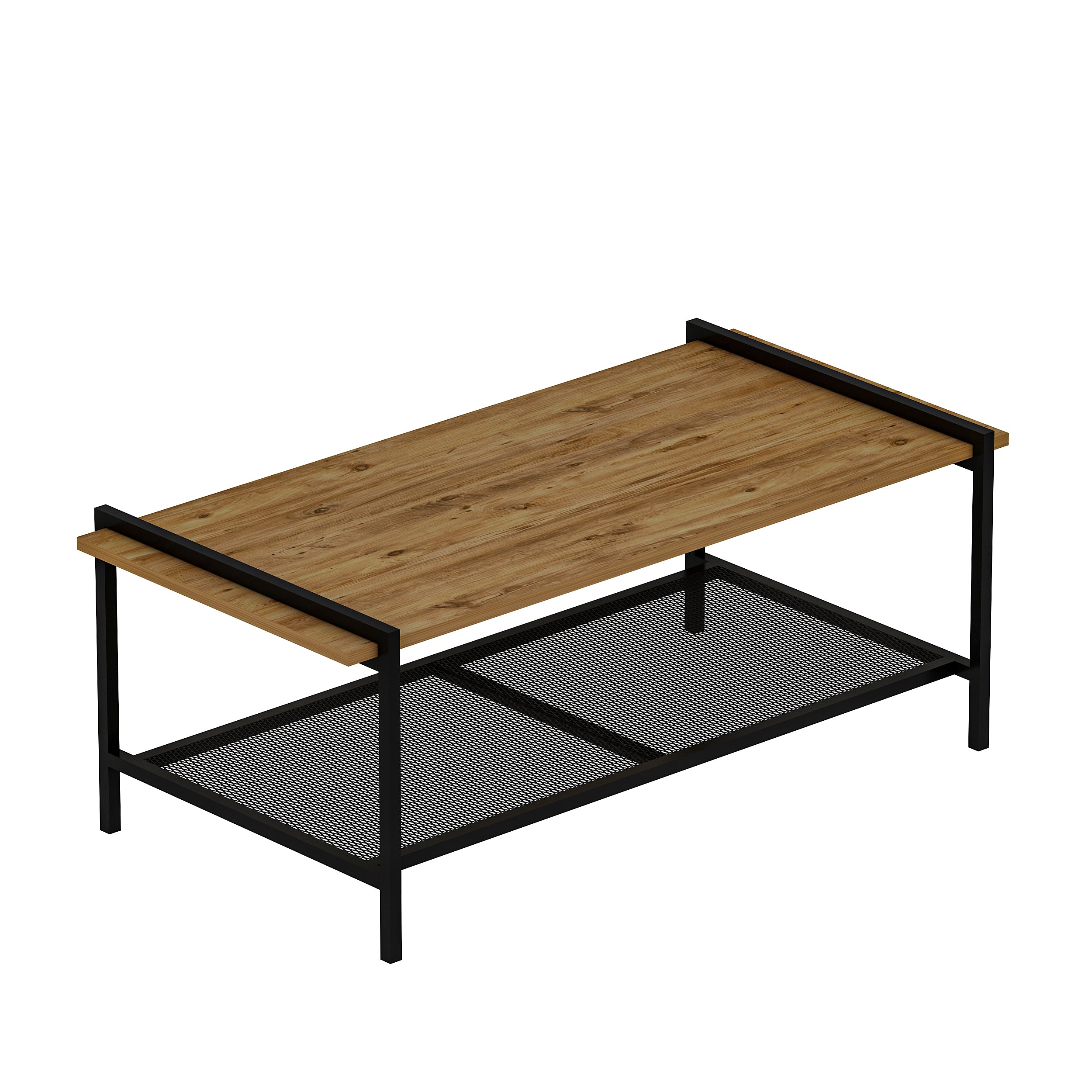 Couchtisch Lara mit Metallfüße Atlantic Walnuss 9109