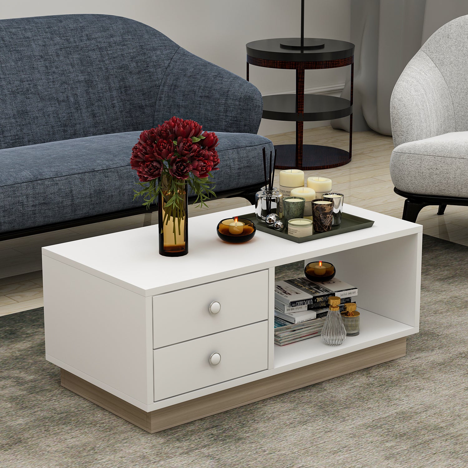 Couchtisch Moskovo Weiß 9673