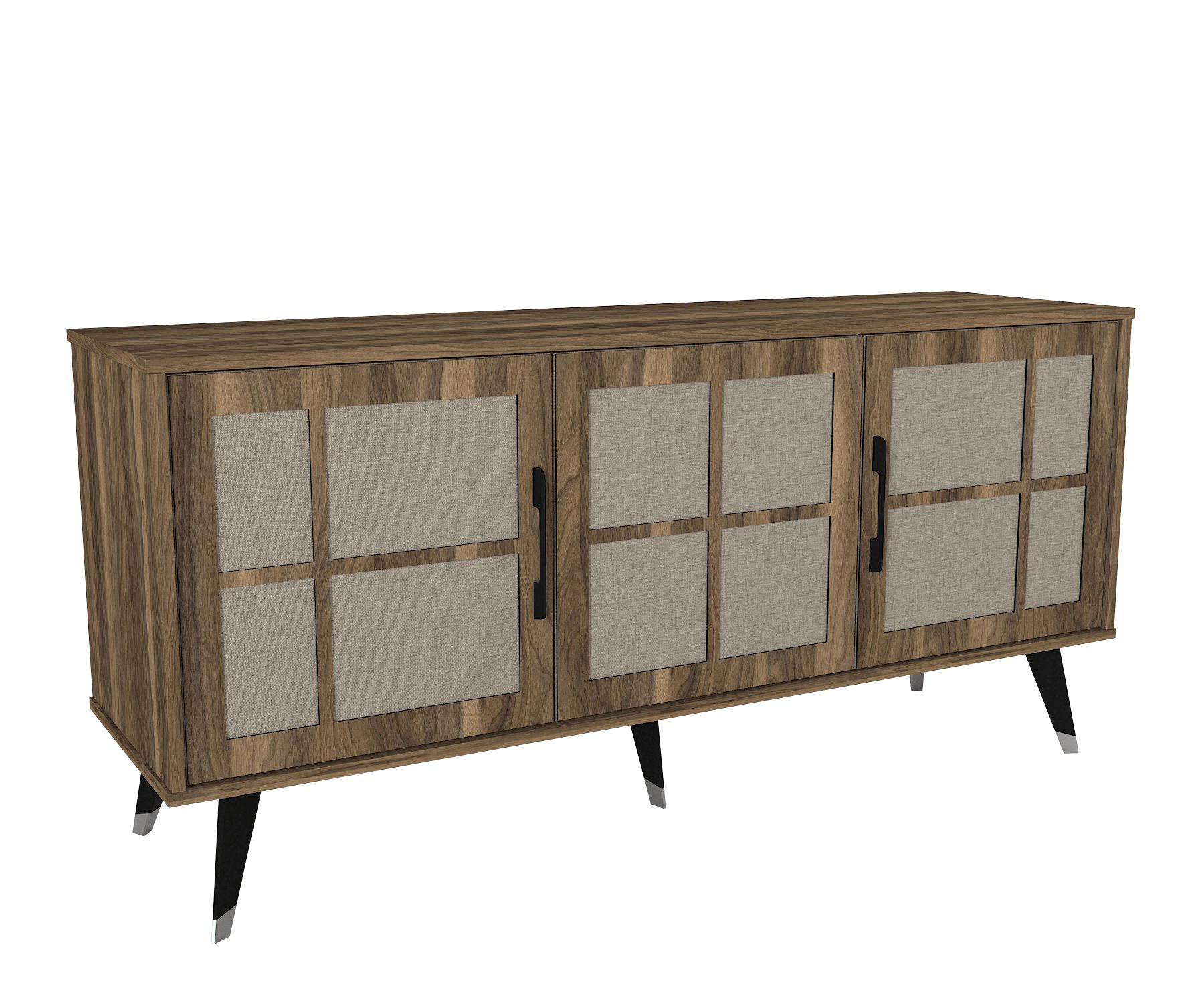 Sideboard Logan Walnuss Grau